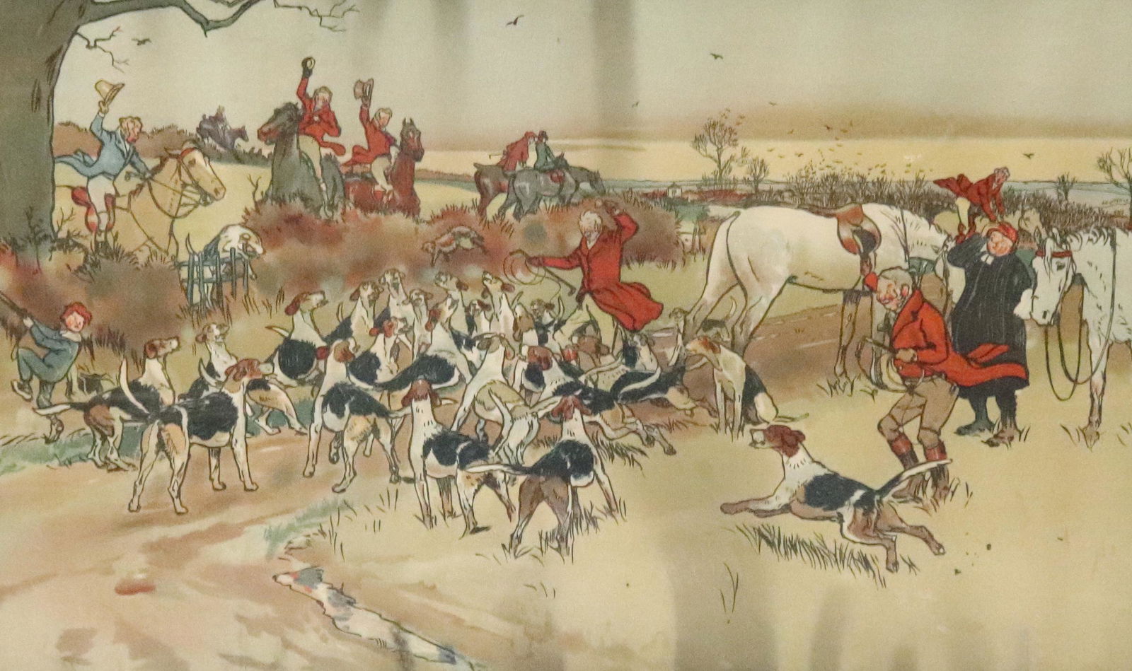 FRAMED CECIL ALDIN LITHOGRAPH (1 of 5)