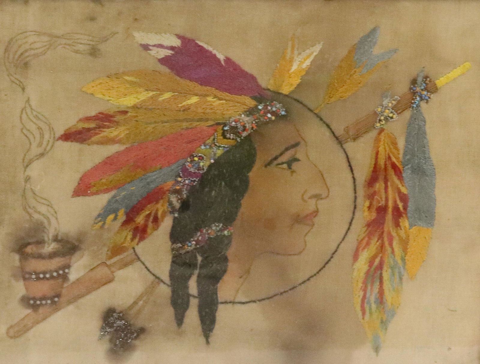 NATIVE AMERICAN TEXTILE PORTRAIT (1 of 5)