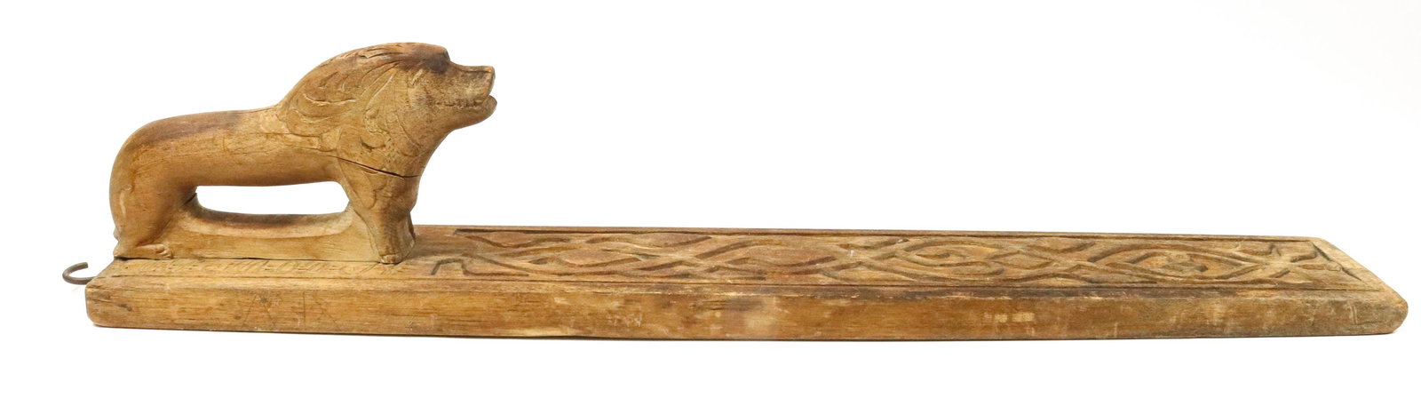 ANTIQUE CARVED MANGLE BOARD (1 of 6)