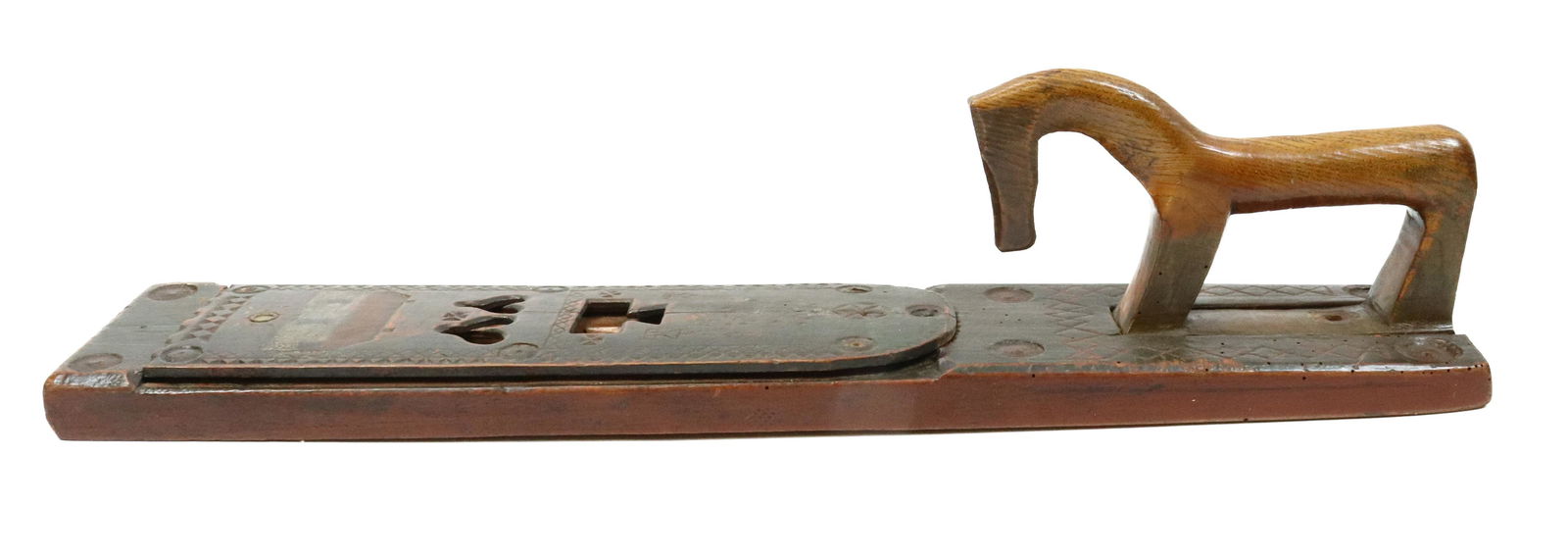 ANTIQUE PAINTED MANGLE BOARD (1 of 5)