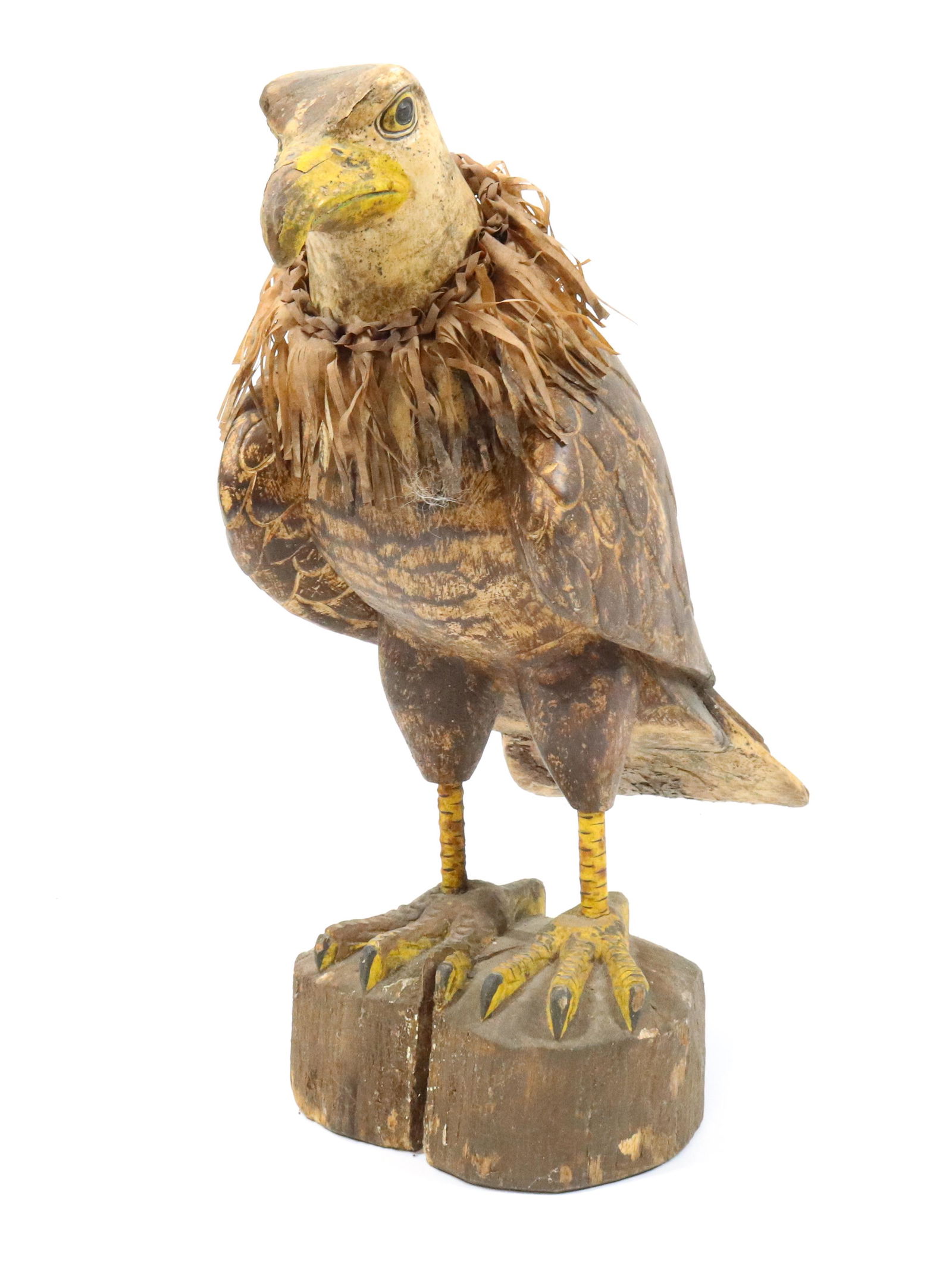 FOLK ART CARVED EAGLE (1 of 5)