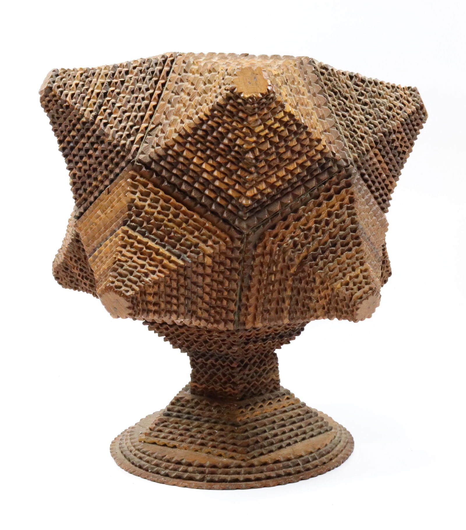 TRAMP ART WOODEN PLANTER (1 of 5)