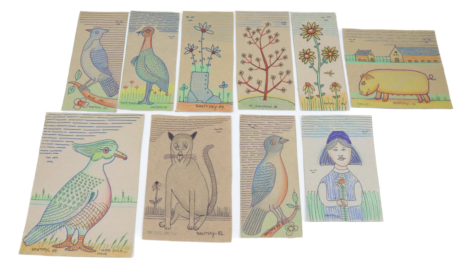 (10) JACK SAVITSKY DRAWINGS (1 of 6)