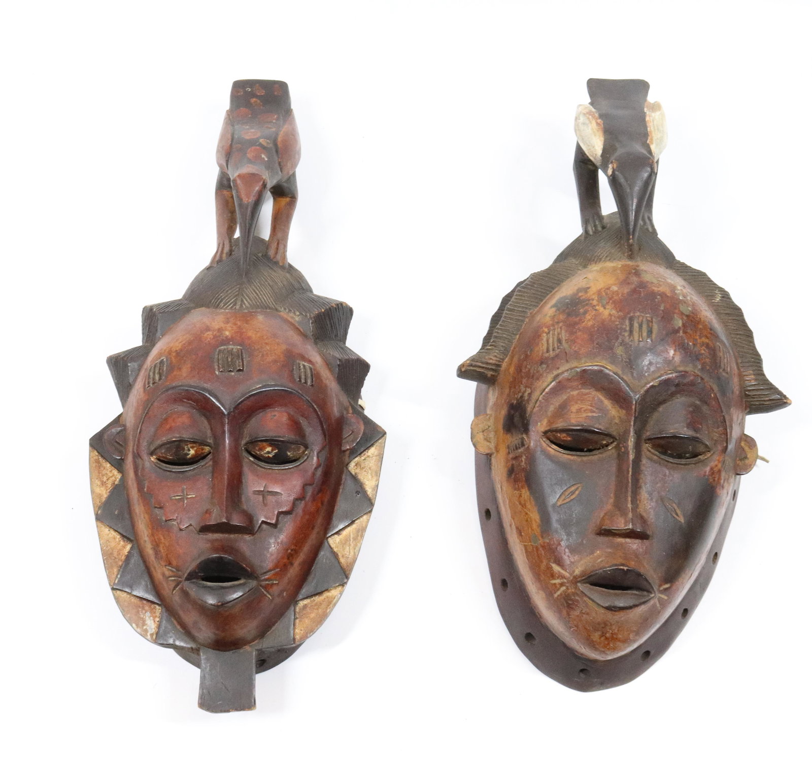 PR. OF AFRICAN TRIBAL BIRD MASKS (1 of 4)
