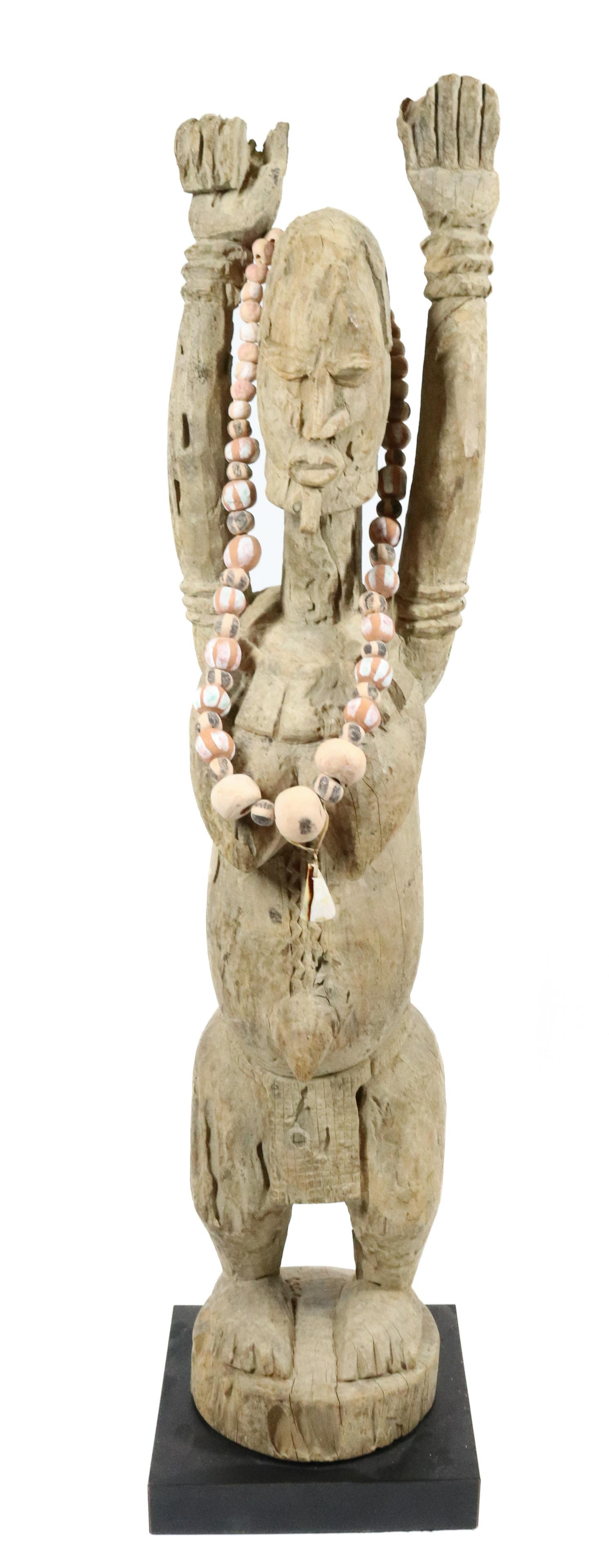 CARVED AFRICAN TRIBAL SCULPTURE (1 of 5)