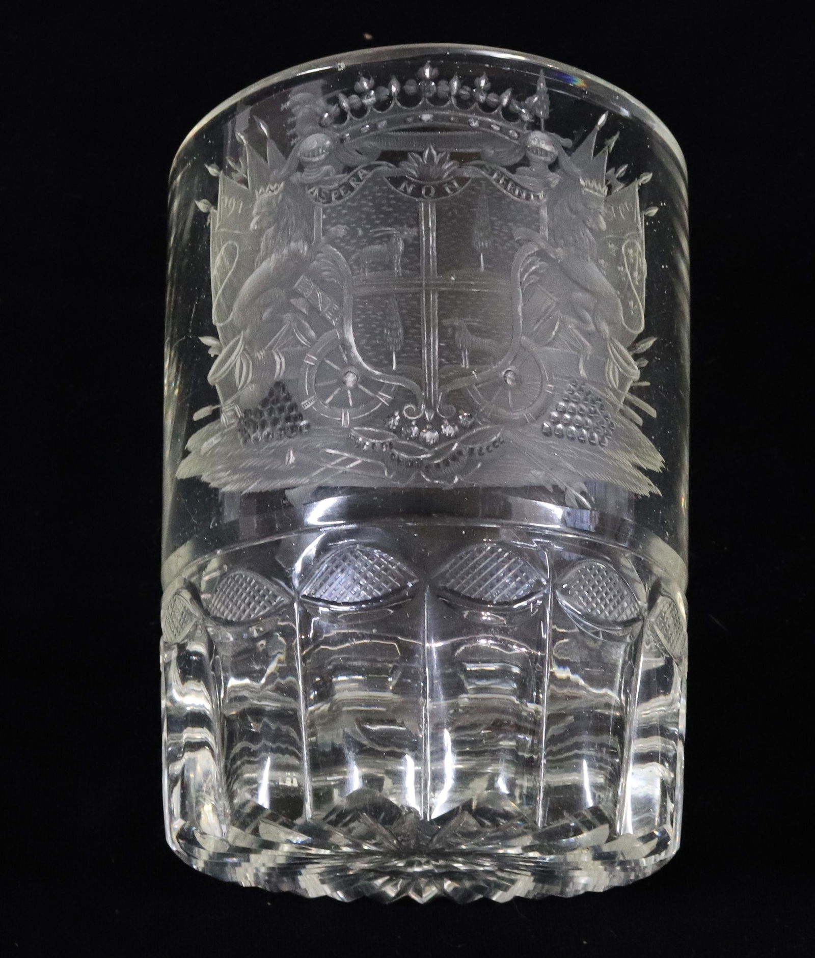 ENGRAVED COAT OF ARMS TUMBLER (1 of 3)