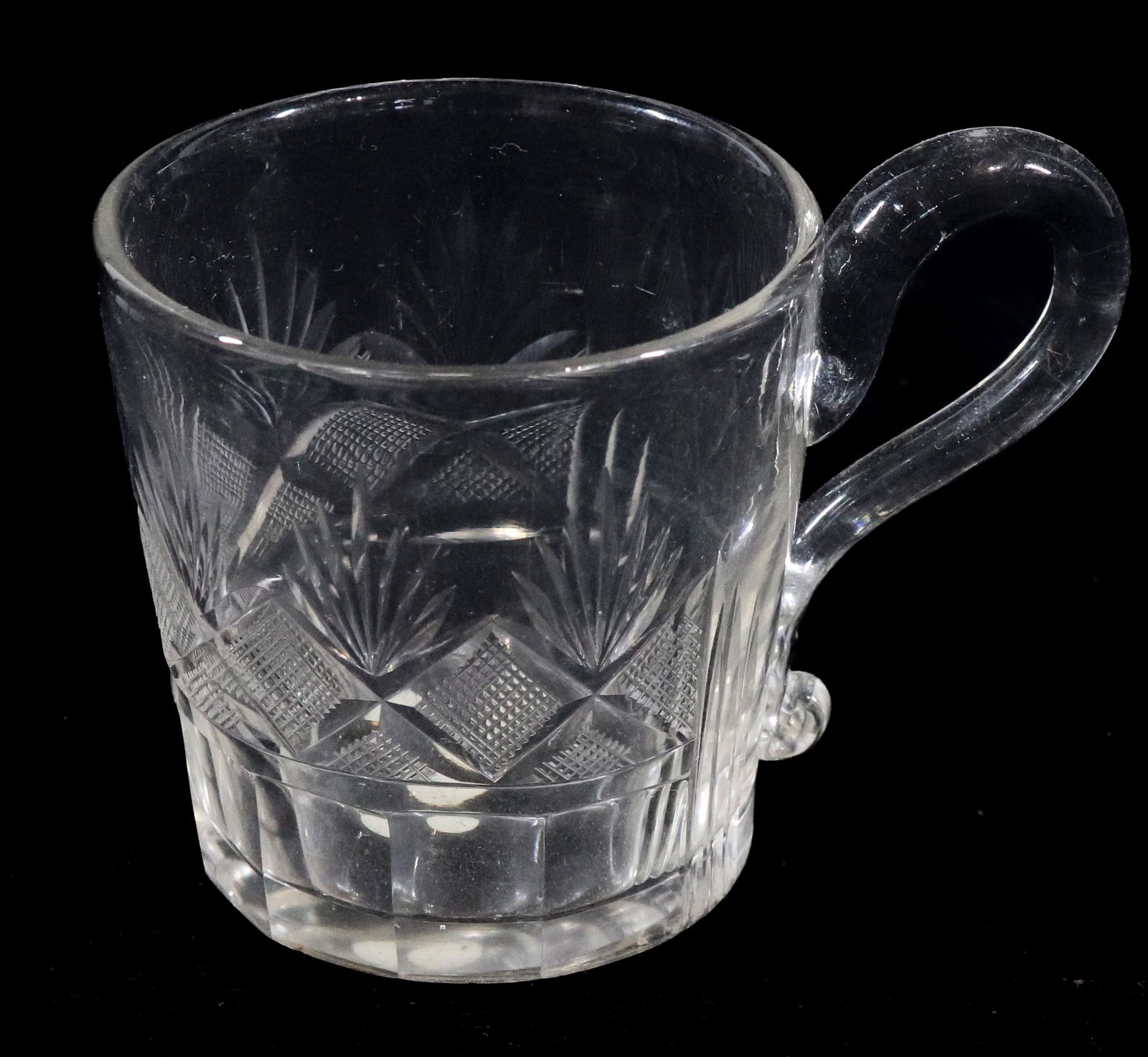 EARLY PITTSBURGH CUT GLASS MUG (1 of 4)