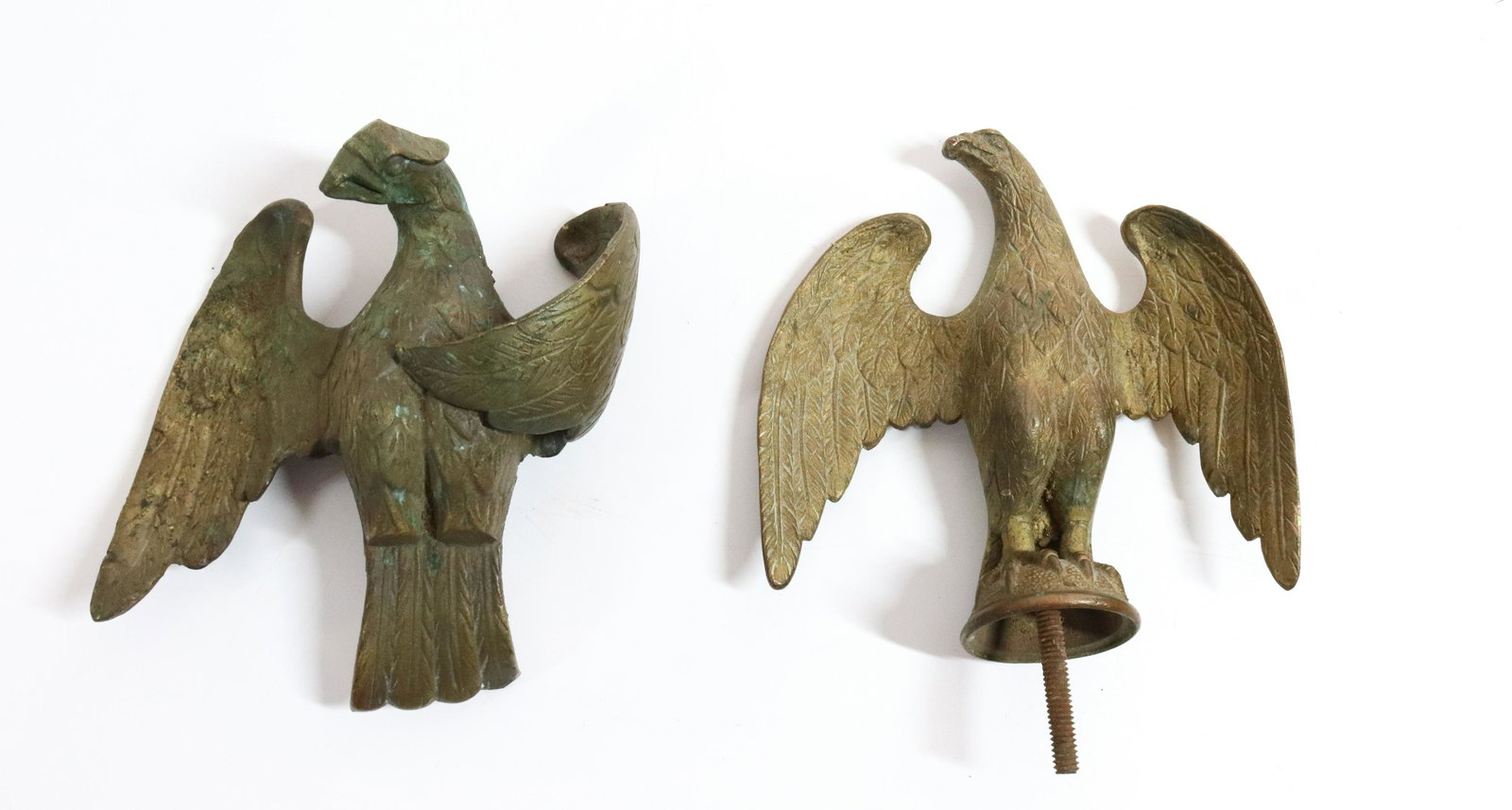 (2) BRASS EAGLE TOPPERS (1 of 3)