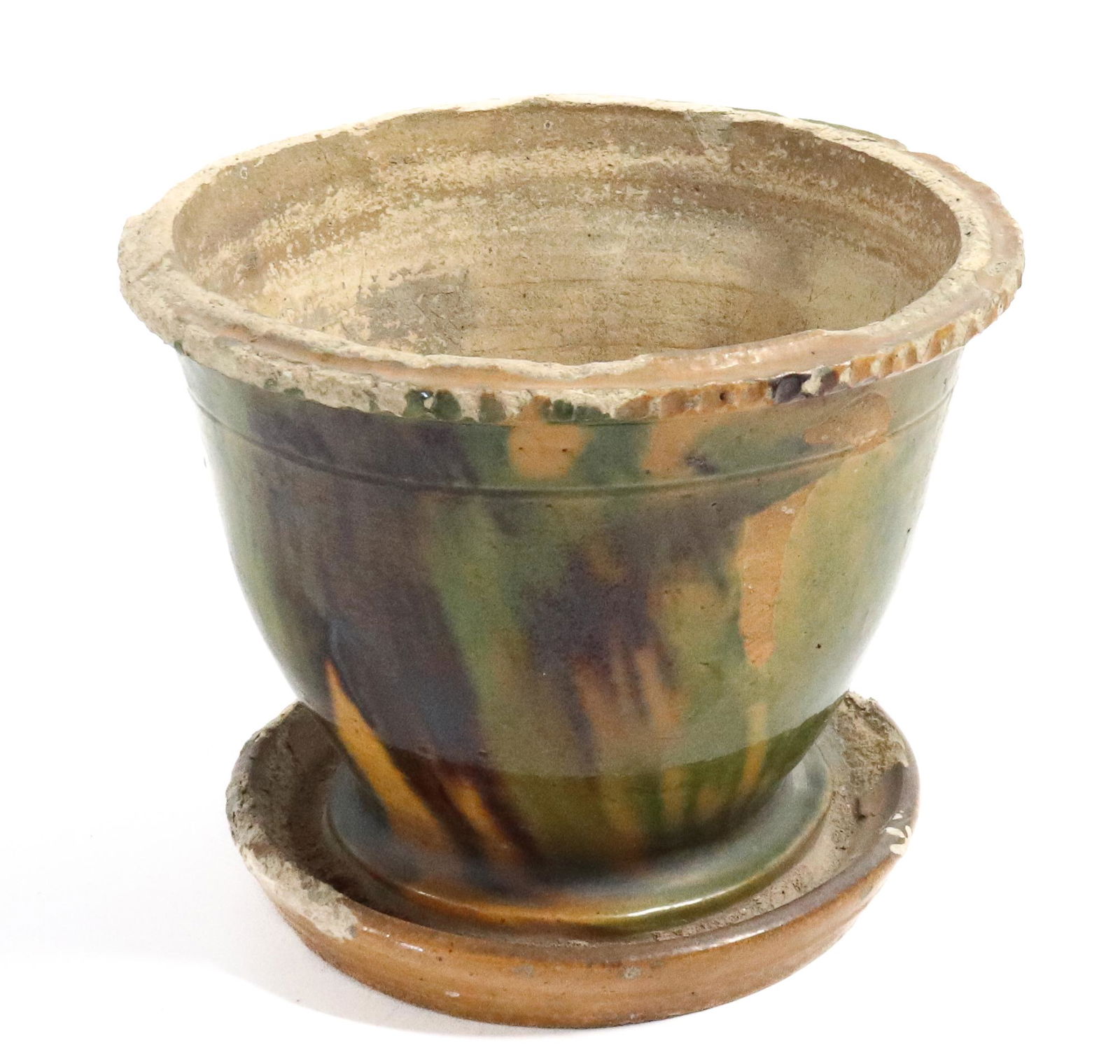 WAGNER REDWARE FLOWER POT (1 of 5)