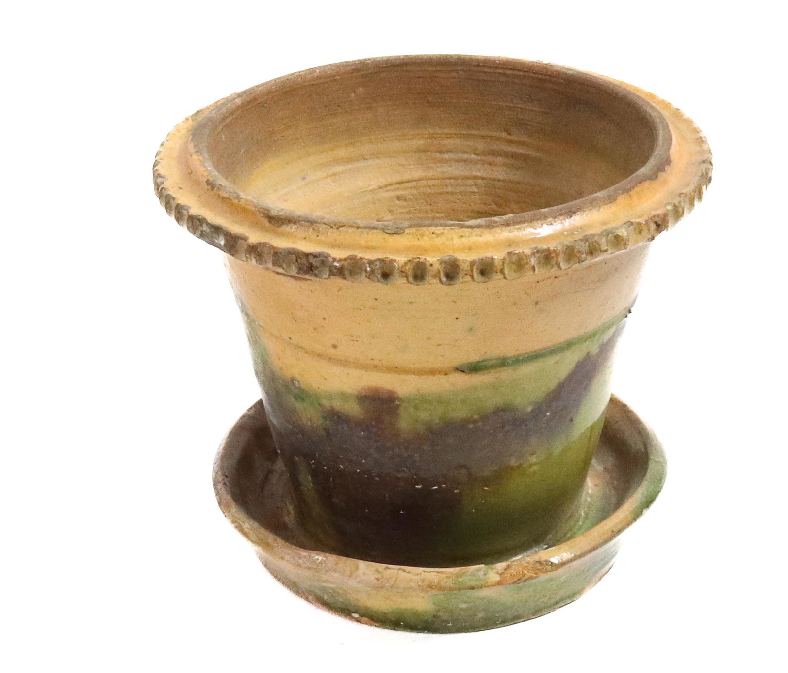 WAGNER REDWARE FLOWER POT (1 of 7)