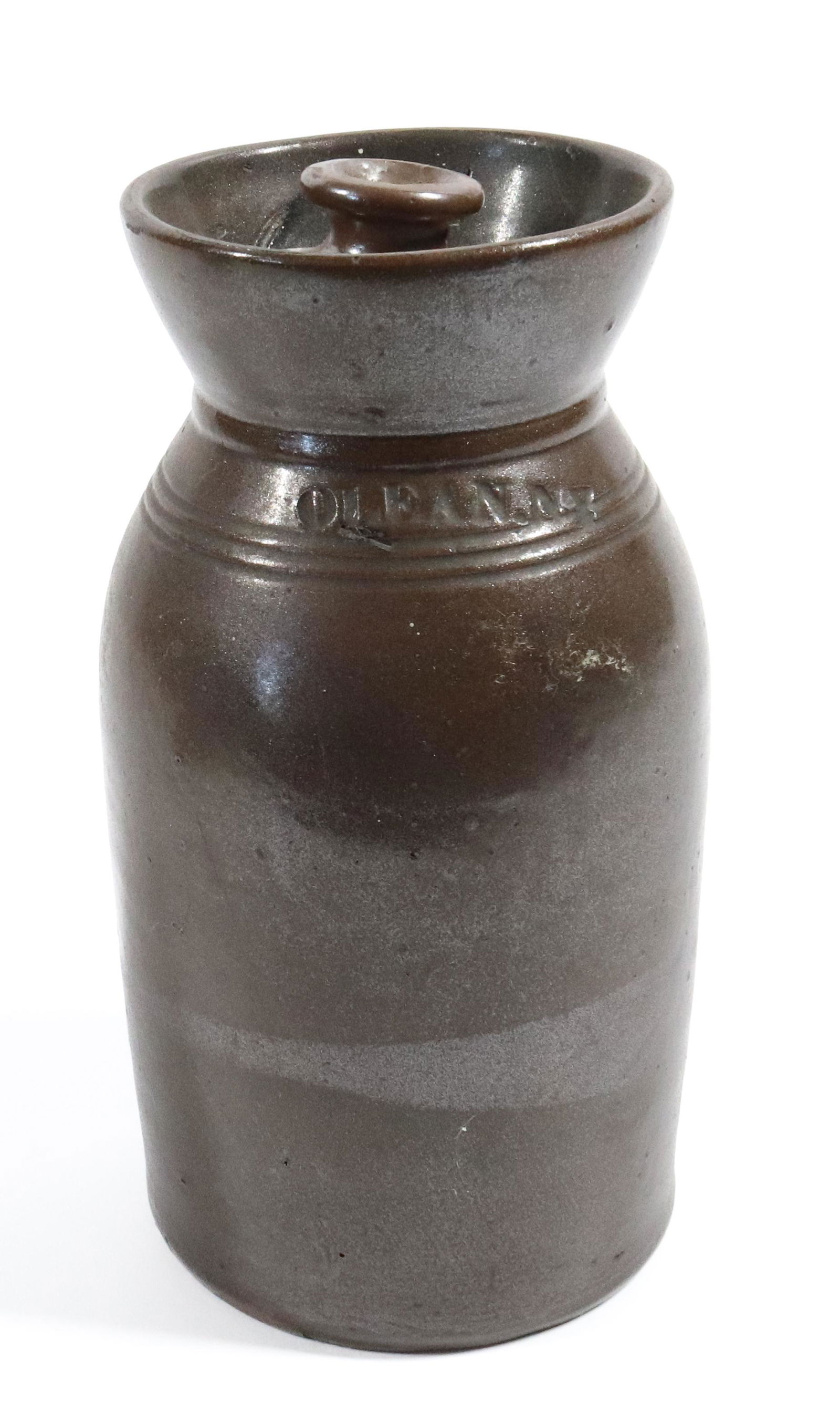 PETITE STONEWARE BUTTER CHURN (1 of 6)