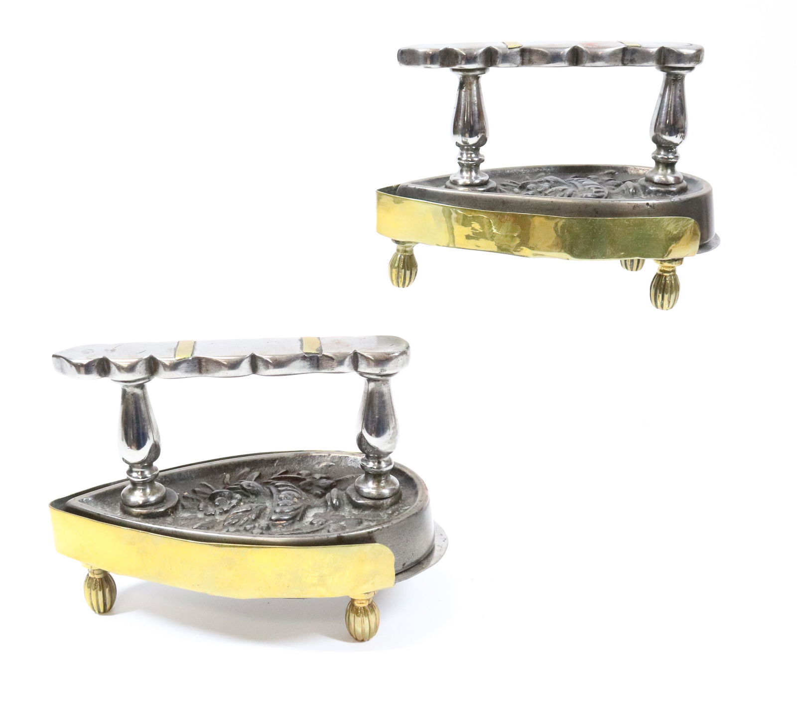 PAIR OF ANTIQUE FRENCH FLAT IRONS (1 of 4)