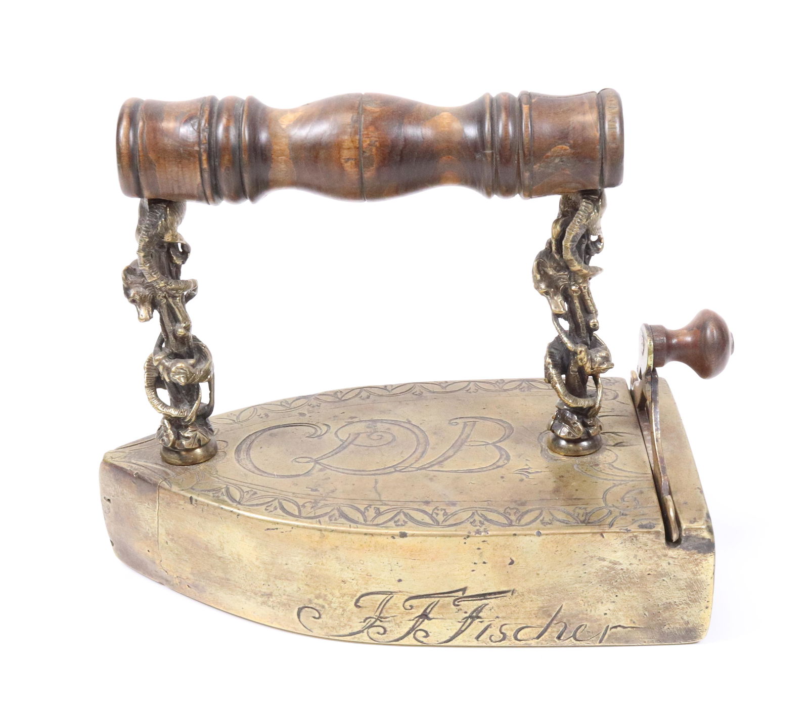 EARLY 19TH C. GERMAN BOX IRON (1 of 6)