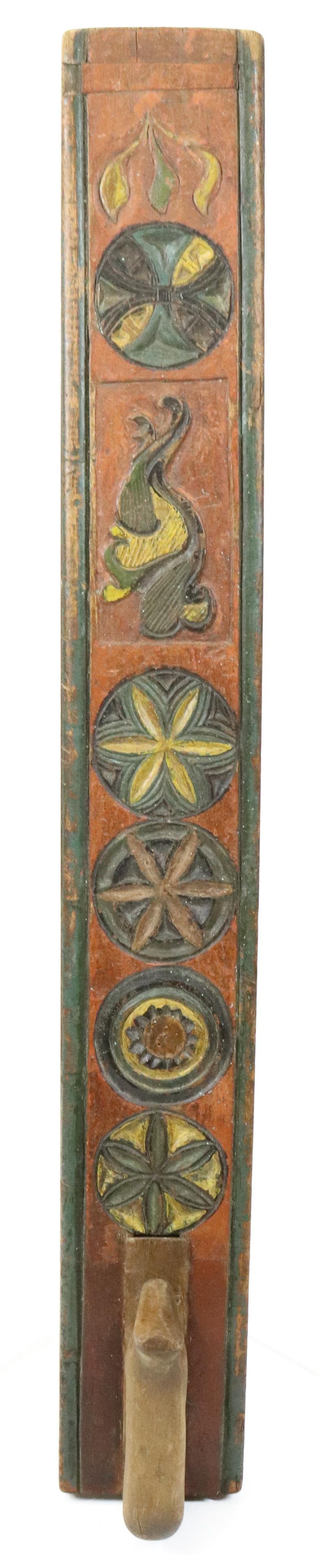 CARVED AND PAINTED  MANGLE BOARD (1 of 6)