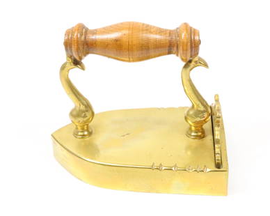 19TH C. DANISH BOX IRON: REMOVABLE GATE WITH GOOSE POSTS. 6 1/4" L. Terms: PLEASE READ CAREFULLY BEFORE BIDDING. THIS IS AN ONLINE ONLY AUCTION. PREVIEWS WILL BE - WEDNESDAY APRIL 26TH, THURSDAY APRIL 27TH FROM 9:00 AM