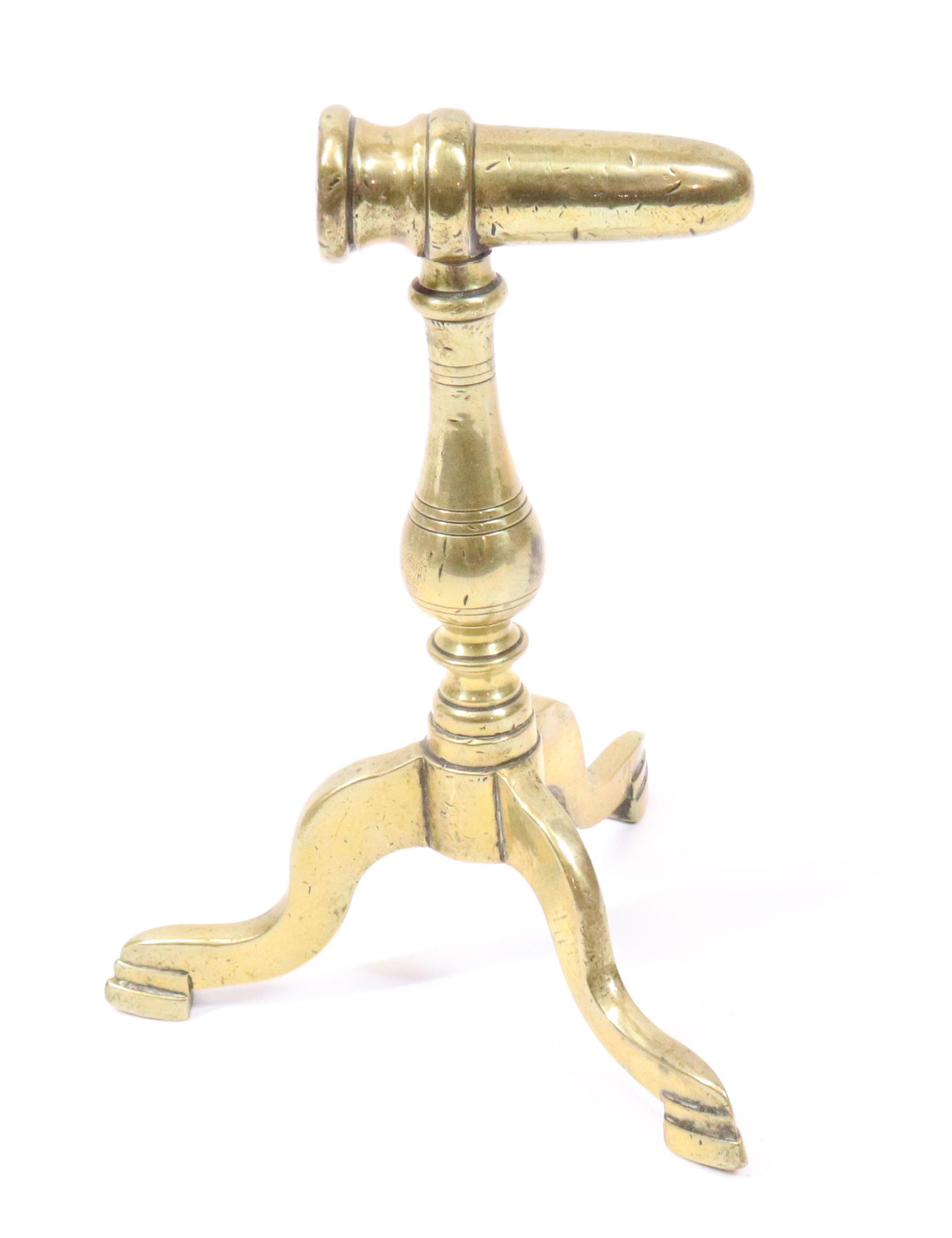 SMALL BRASS GOFFERING IRON (1 of 4)