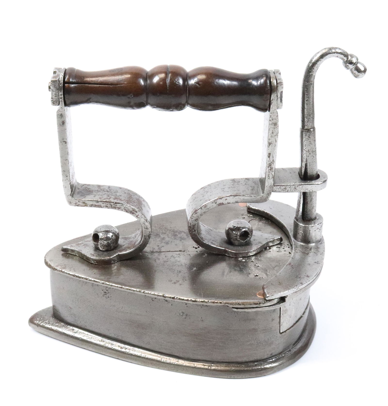 ANTIQUE ROUND BACK SLUG IRON (1 of 4)