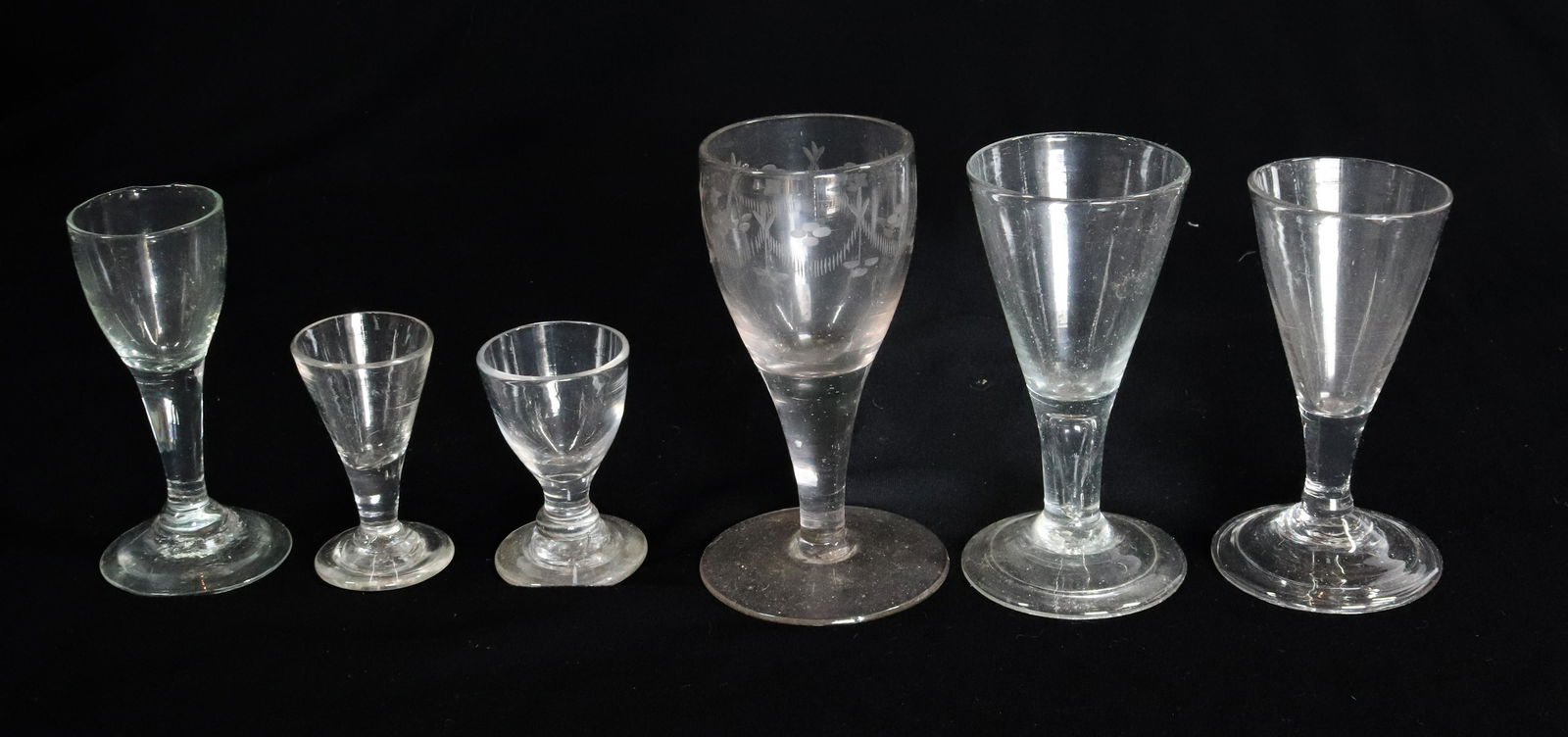 (6) 18/19TH CENT. STEMWARE (1 of 3)