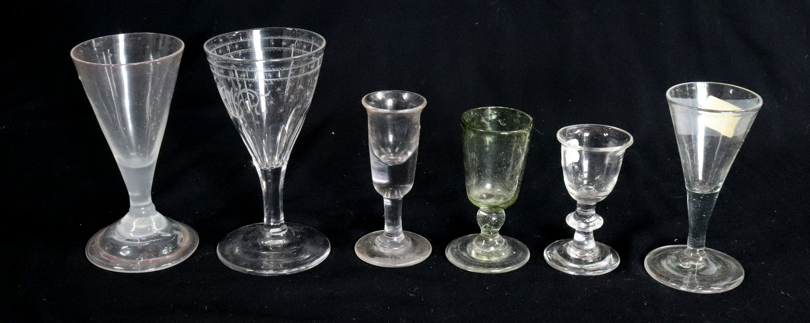 (6) 18/19TH CENT. STEMWARE (1 of 3)