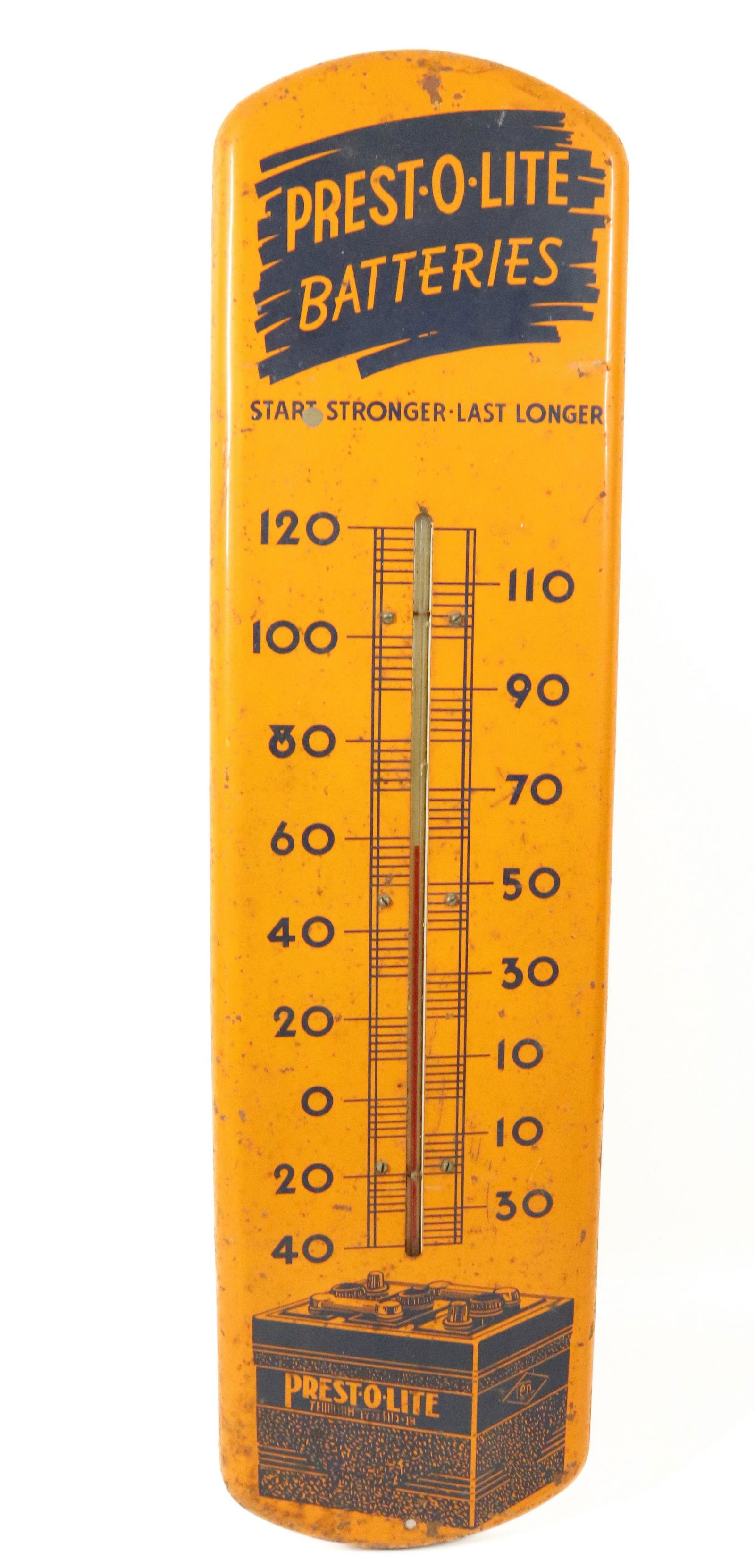 PREST-0-LITE BATTERIES  THERMOMETER (1 of 3)