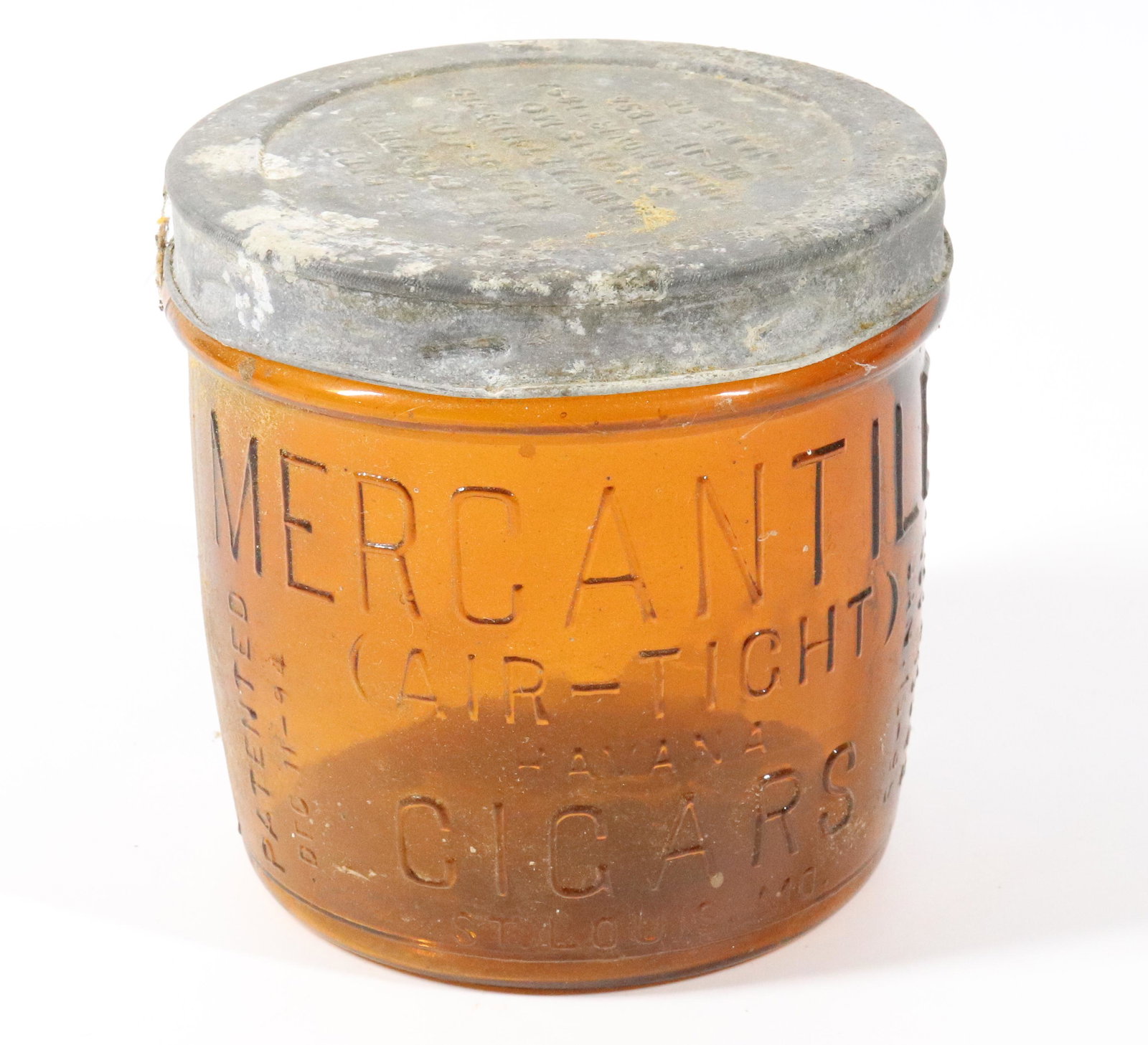F R RICE MERCANTILE CIGAR CO  AMBER JAR (1 of 5)