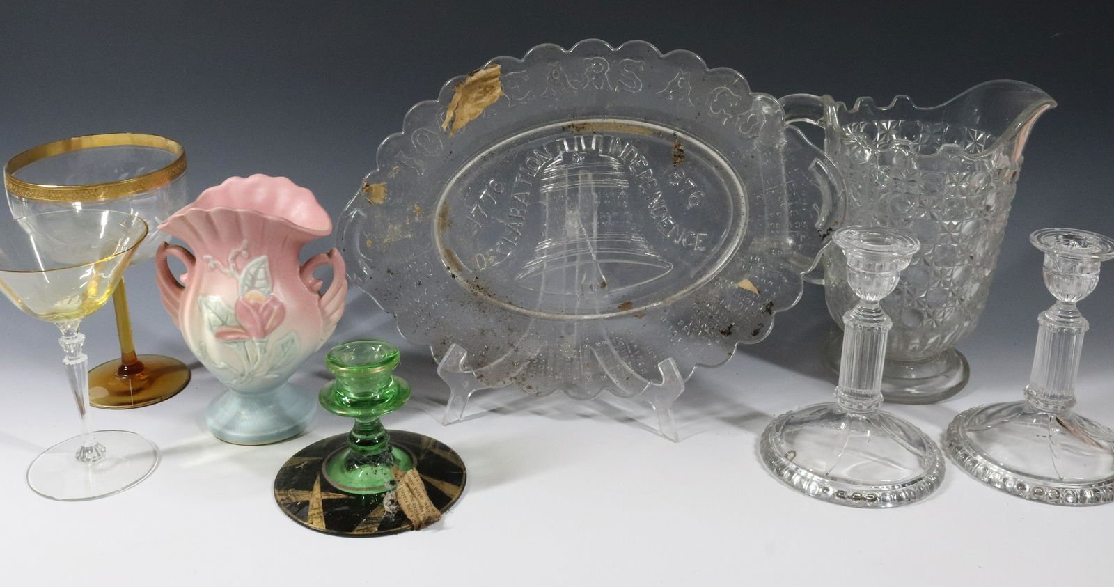 (8) GLASS LOT (1 of 4)