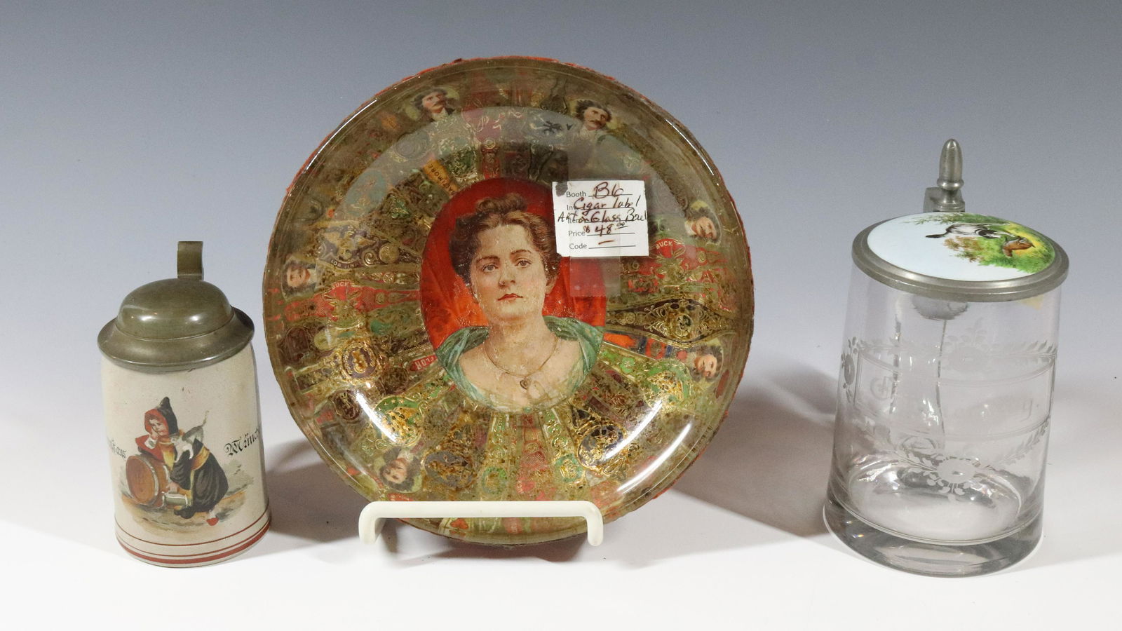 (3) STEIN LOT CIGAR BAND BOWL (1 of 6)