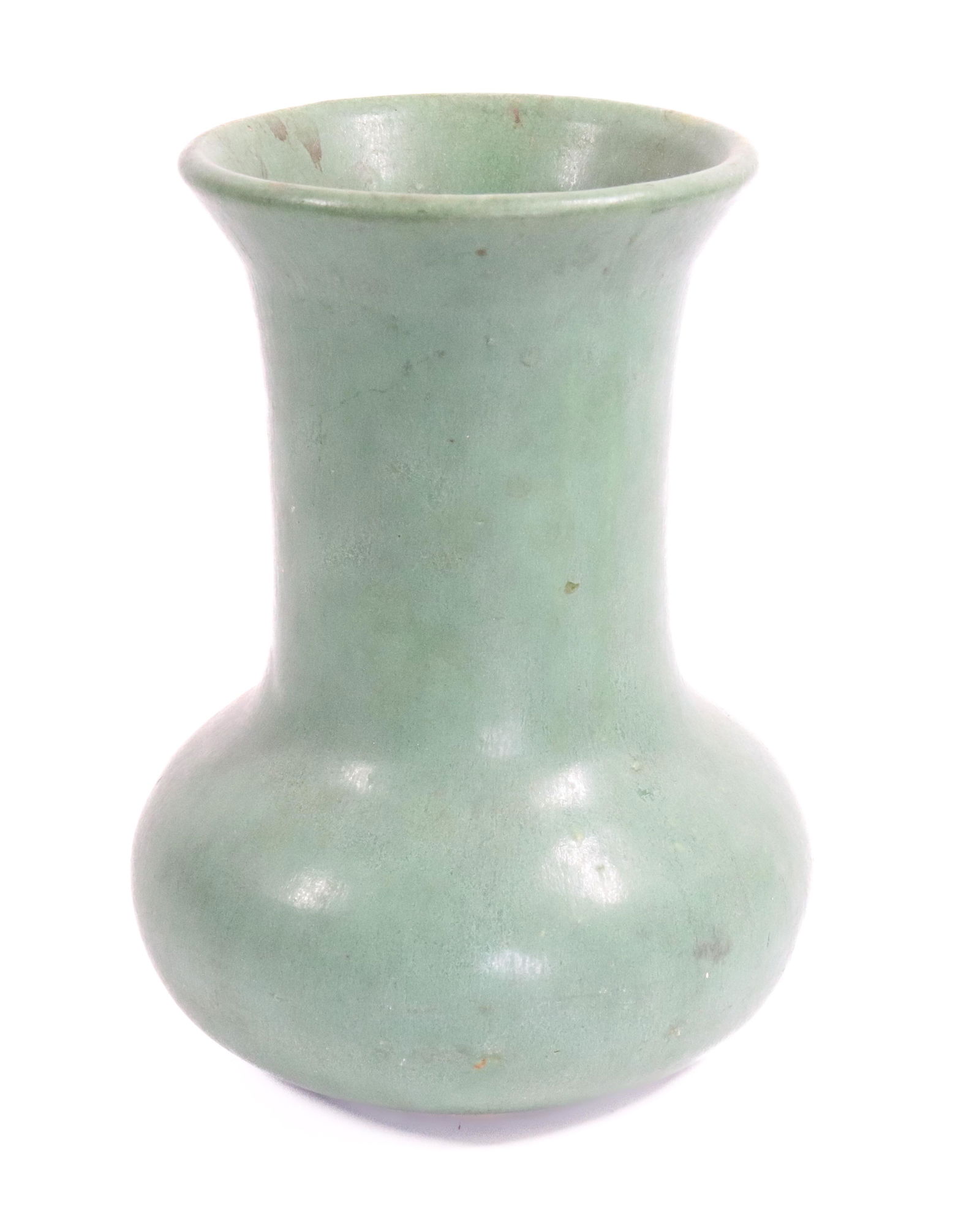 MATTE GREEN POTTERY VASE (1 of 3)