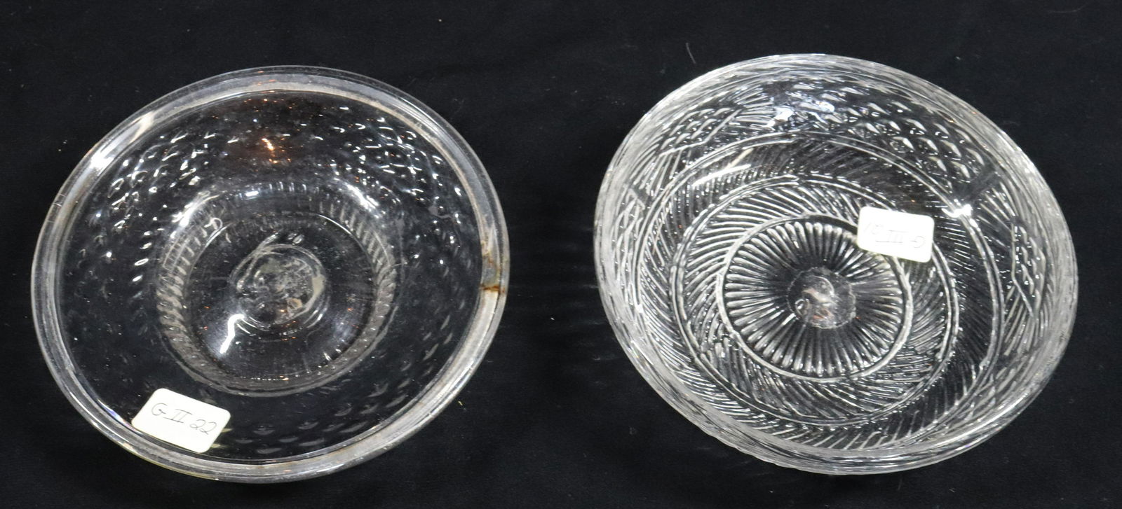 (2) BLOWN IN MOLD BOWLS (1 of 3)