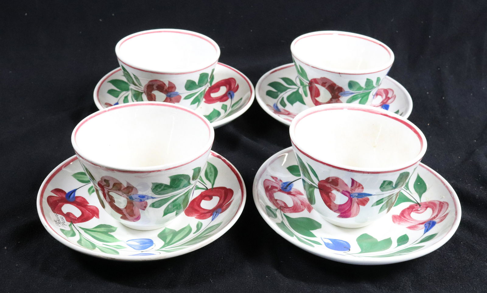ADAMS ROSE CUPS SAUCERS (1 of 3)