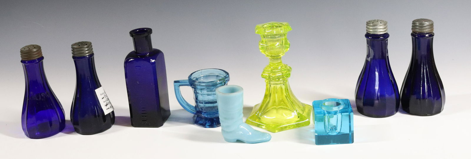 (10) EARLY COBALT GLASS (1 of 3)