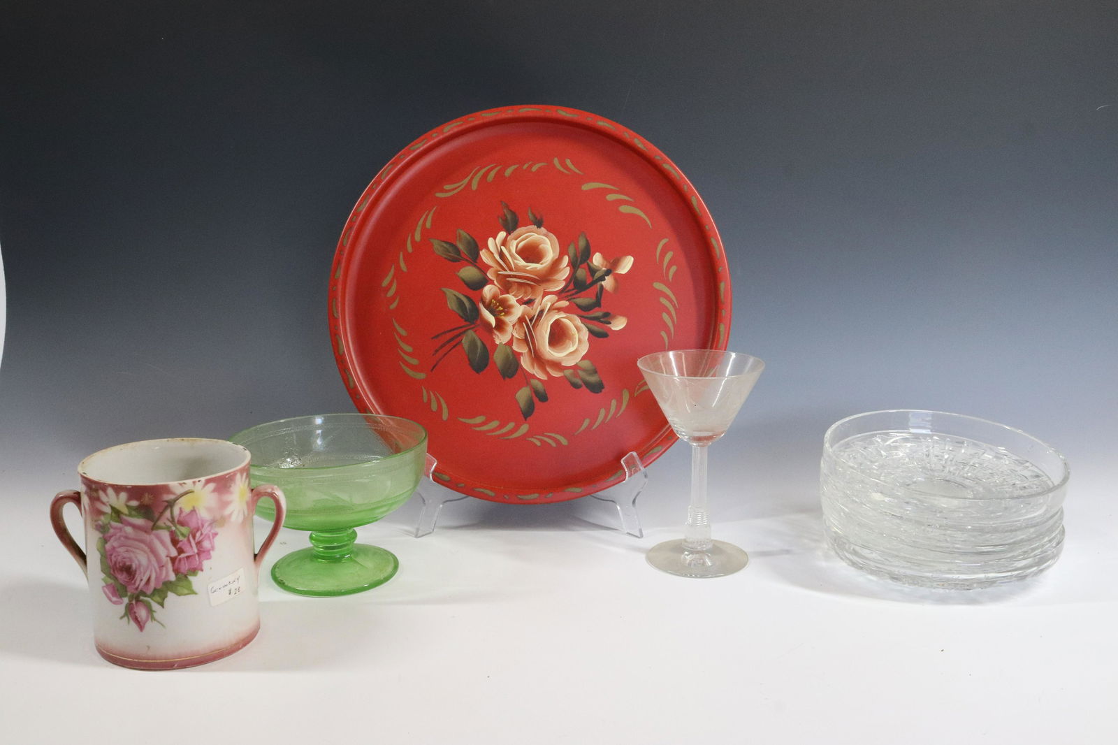 (4) CUT GLASS BOWLS ETC (1 of 4)