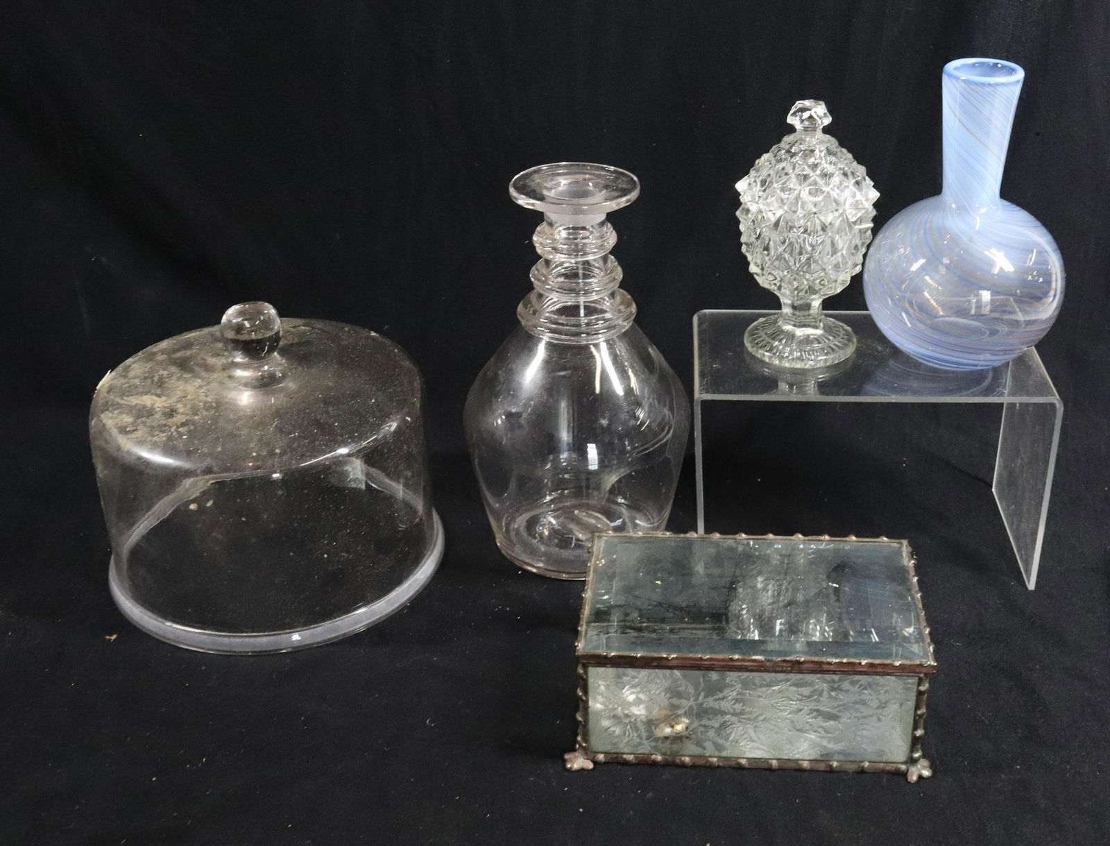 CHEESE DOME GLASS LOT (1 of 5)