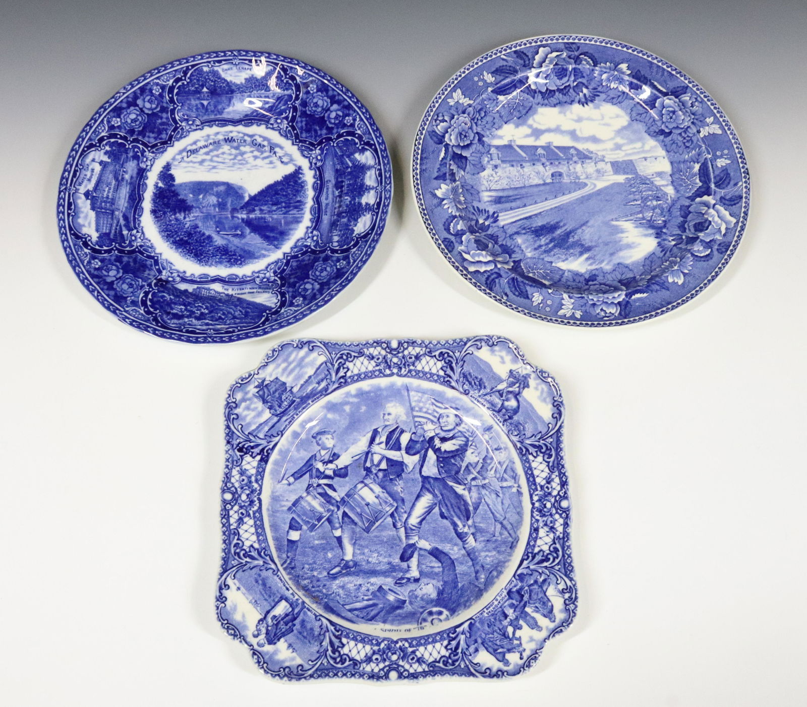 (3) ENGLISH TRANSFERWARE PLATES (1 of 5)