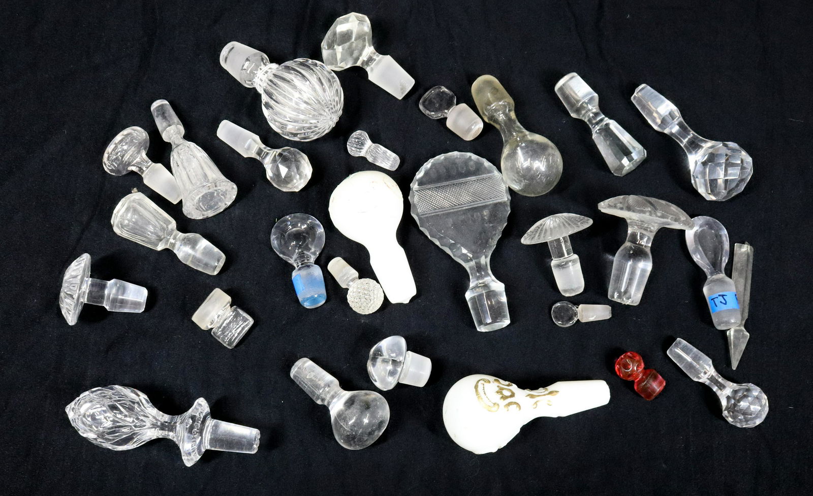 EARLY GLASS DECANTER STOPPERS (1 of 5)