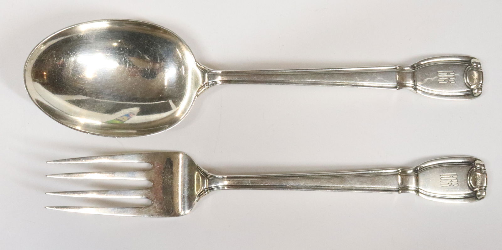 (2) TIFFANY MAKERS  STERLING SILVER SALAD SET (1 of 5)