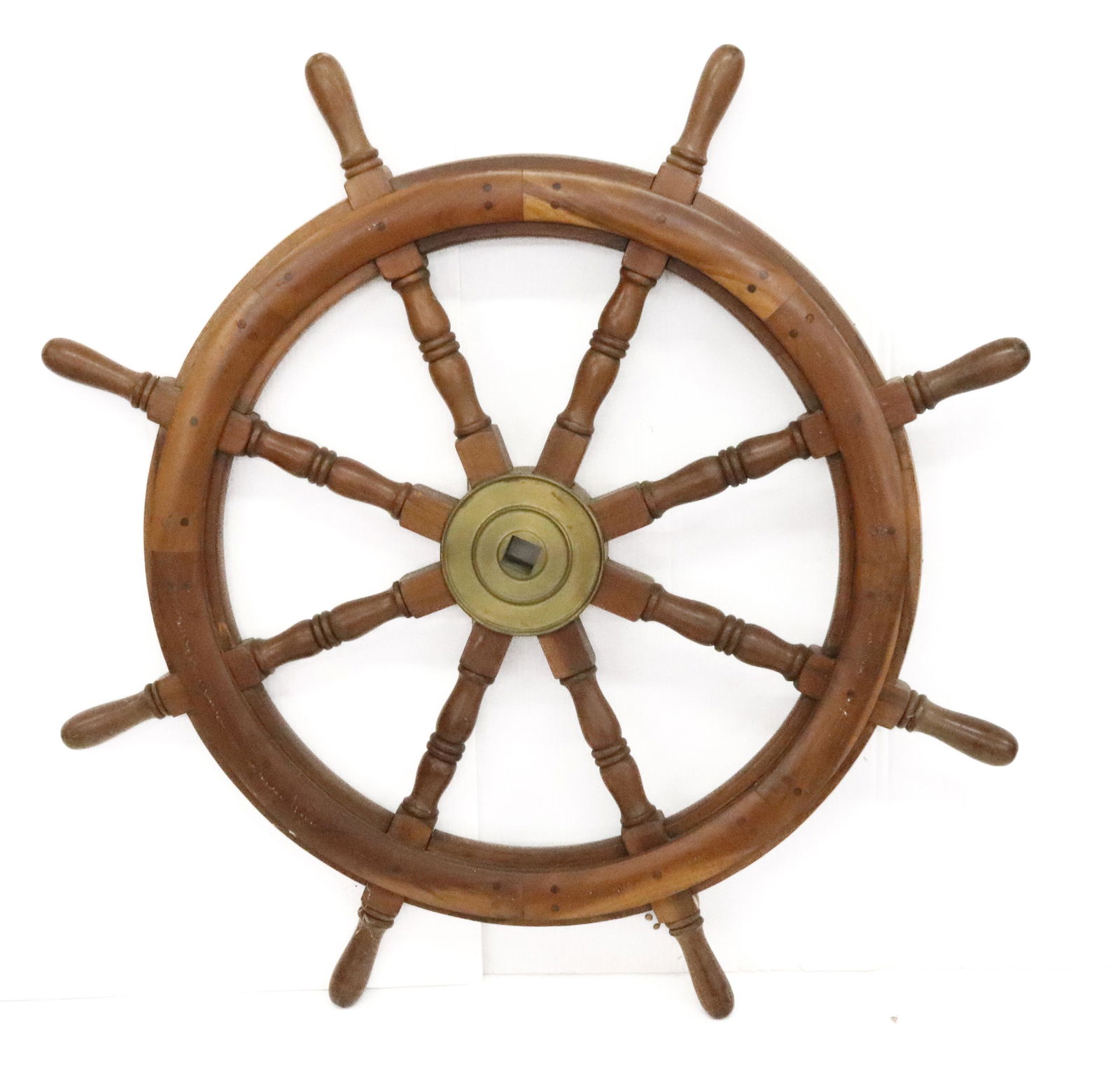 WOODEN SHIP'S WHEEL (1 of 2)