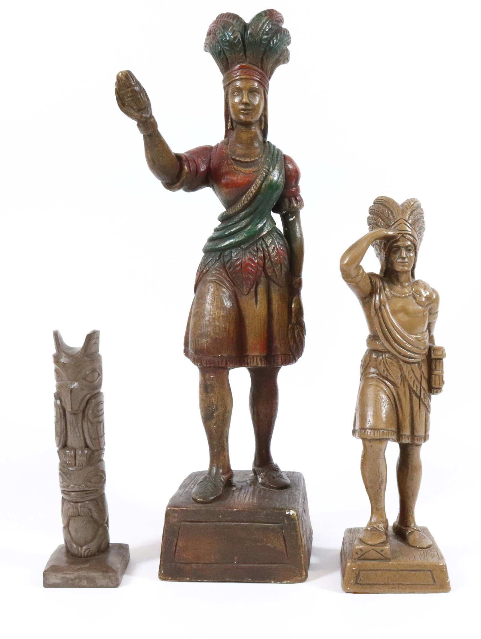 (3) NATIVE AMERICAN SCULPTURES (1 of 7)