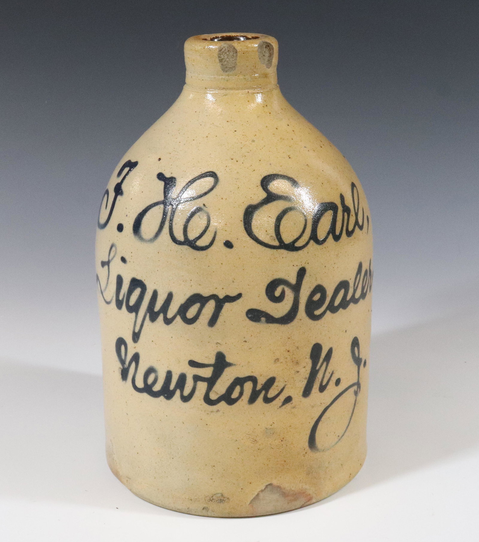 NEWTON, NJ SCRIPT ADVERTISING JUG (1 of 5)