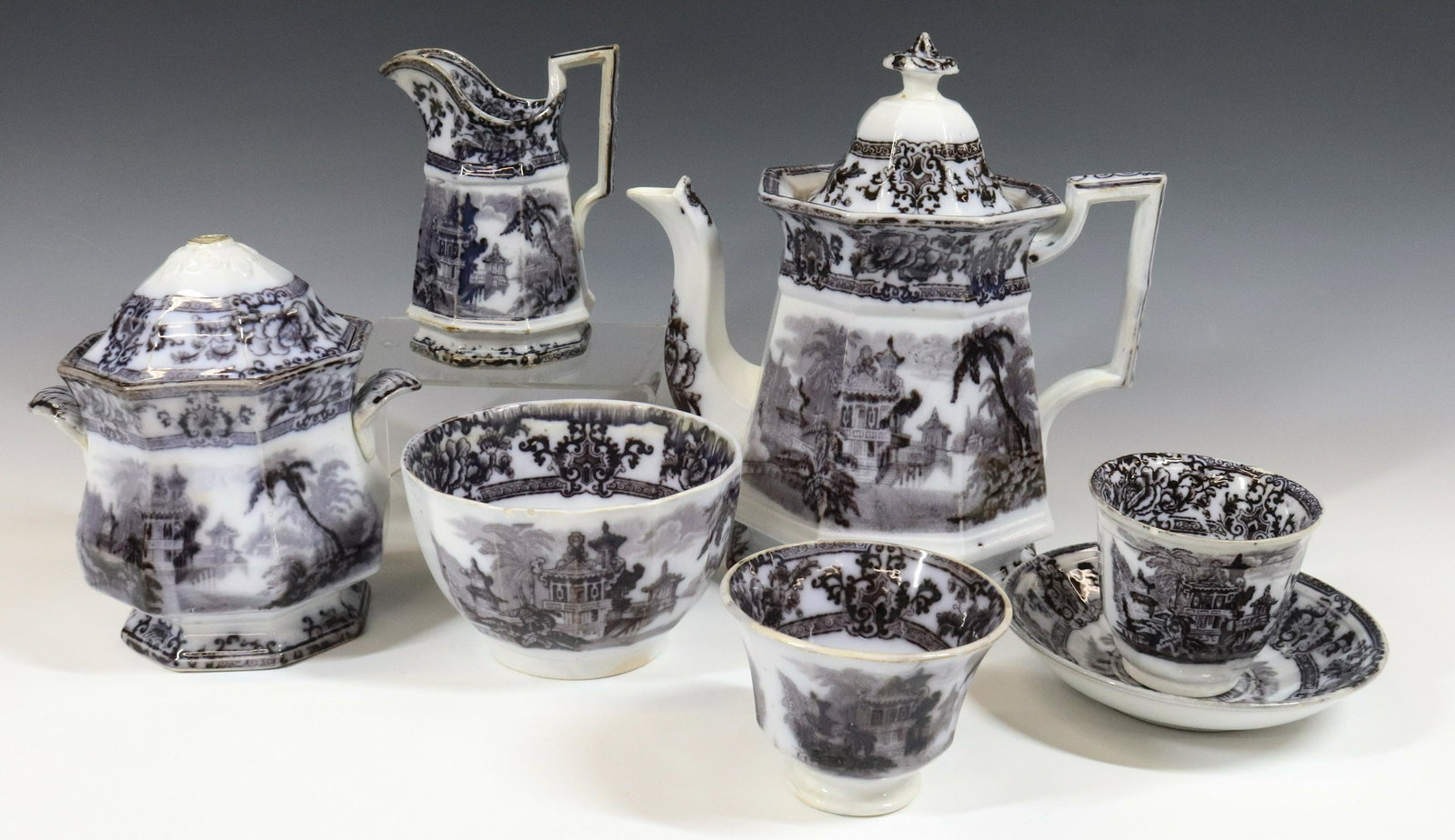 (7) DAVENPORT MULBERRY TRANSFERWARE (1 of 6)
