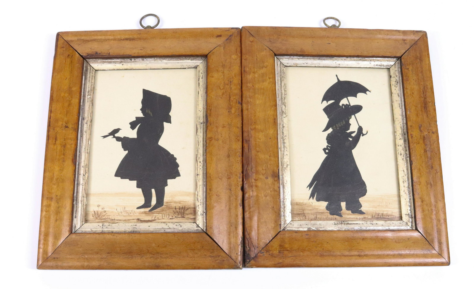 PAIR FULL FIGURE SILOUHETTES (1 of 4)