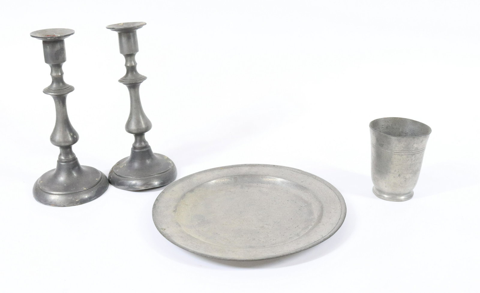 LOT OF ANTIQUE PEWTER (1 of 6)