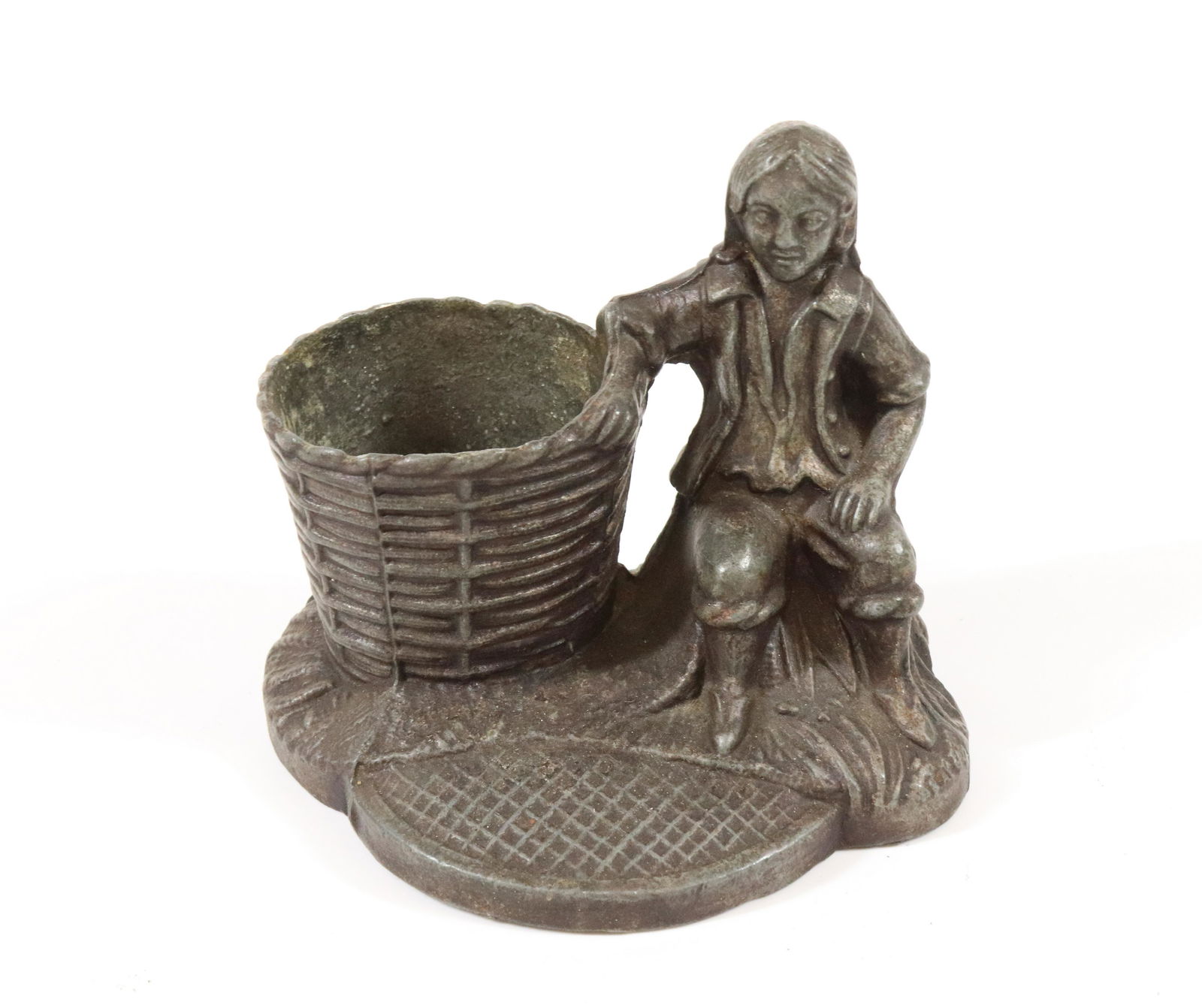 CAST IRON TABLETOP MATCH HOLDER (1 of 3)