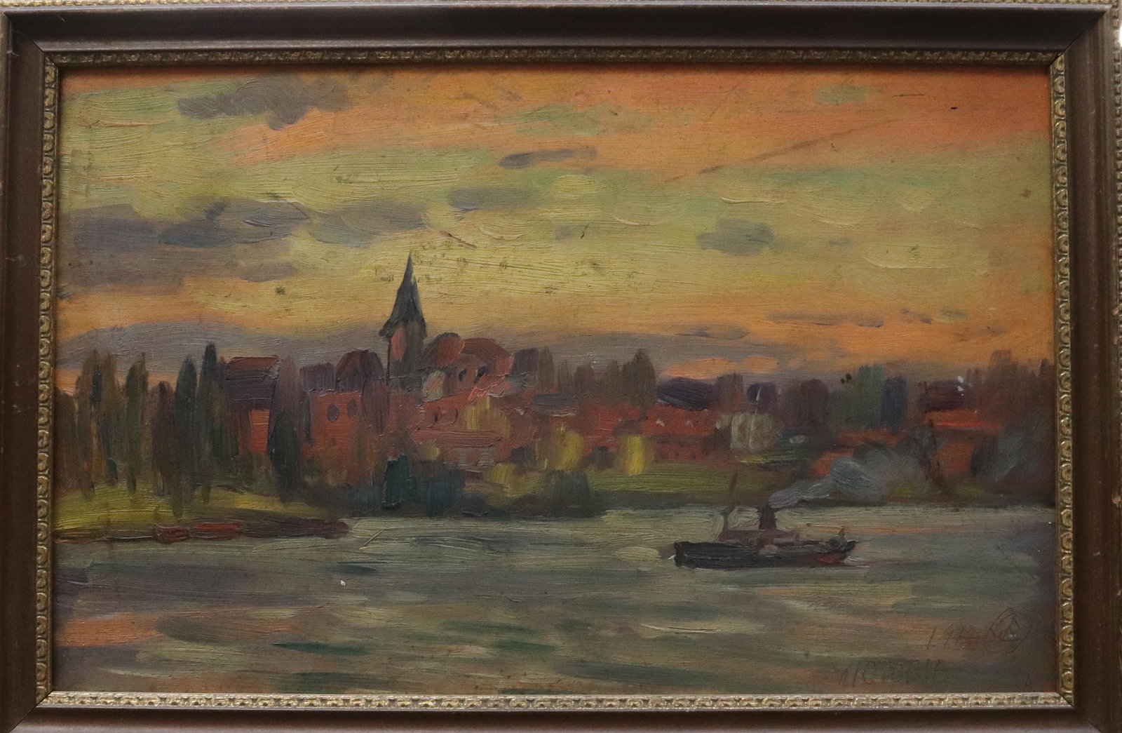EARLY 20TH C. OIL ON BOARD (1 of 3)