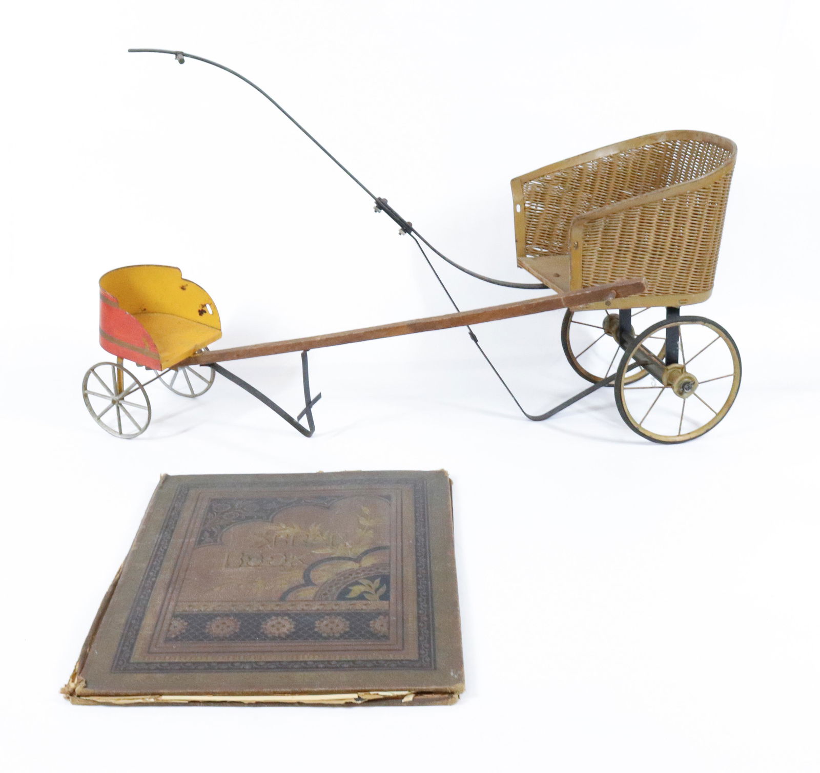 TWO CHILDREN'S TOY CARTS AND SCRAP BOOK (1 of 6)