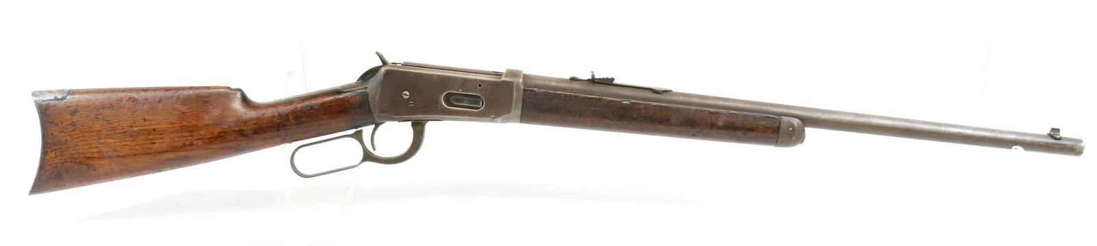 WINCHESTER MODEL 1894: 38-55 CAL, SERIAL# 265799 - 22" ROUND BARREL W/ HALF MAGAZINE Terms: UPDATED 2023 TERMS FOR PURCHASING AND SHIPPING OF AUCTION ITEMS. PLEASE READ CAREFULLY BEFORE BIDDING. ALL PAYMENTS MUST BE MADE BE