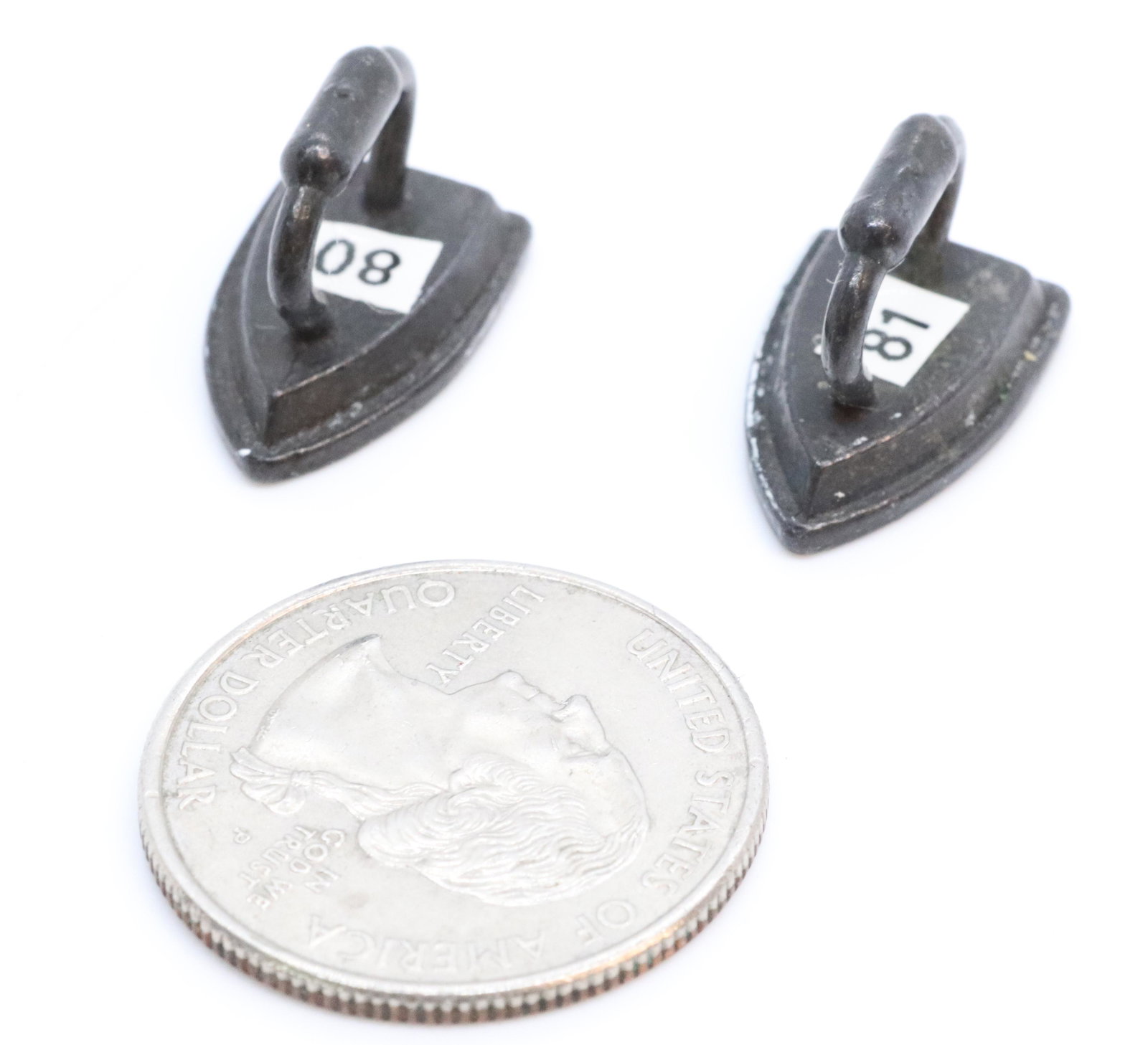(2) MINIATURE ADVERTISING IRONS (1 of 3)