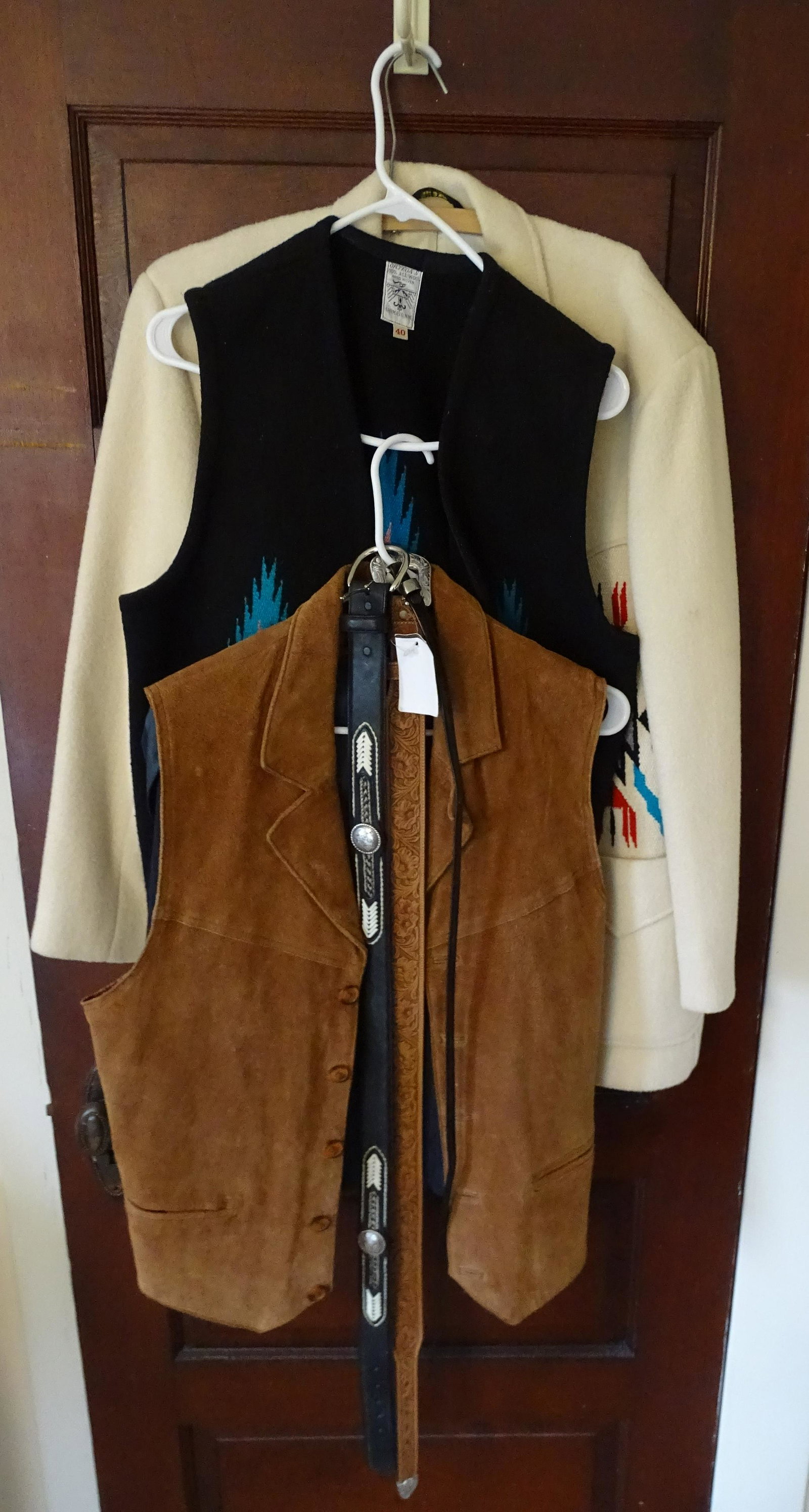 WESTERN CLOTHING: BEADED COAT, VEST, AND BELTS UPDATED 2023 Terms for Purchasing and Shipping of Auction Items. Please read carefully before bidding. All payments for purchases will be made through LiveAuctioneers.com 