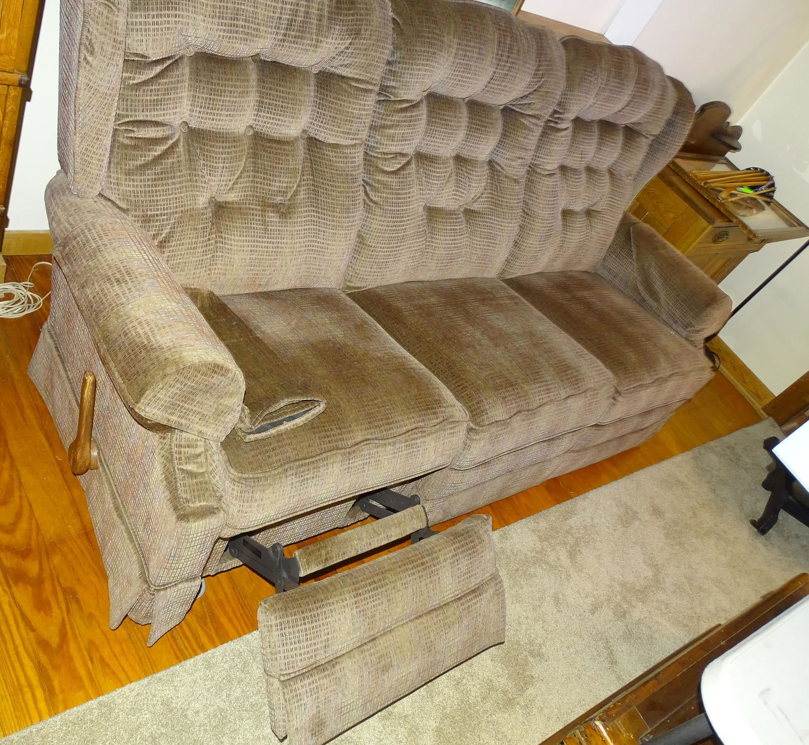 LAZY BOY SOFA WITH RECLINERS: RECLINER ON EACH END NICE AND CLEAN 41"H X 80" UPDATED 2023 Terms for Purchasing and Shipping of Auction Items. Please read carefully before bidding. All payments for purchases will be made through Li
