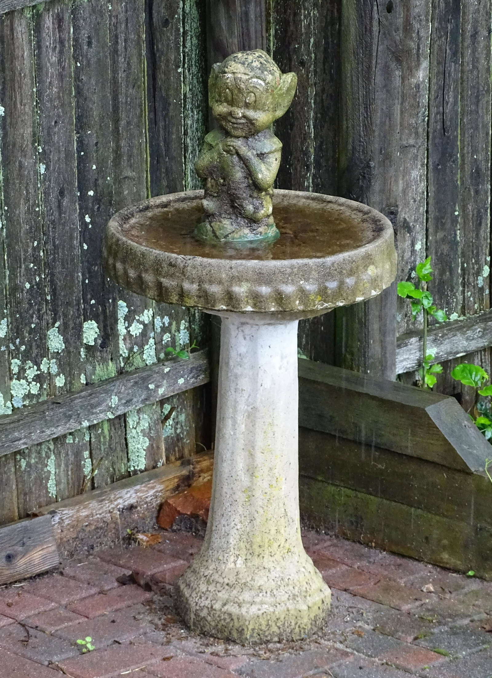 CEMENT BIRD BATH AND DISNEY FIGURINE: TWO PIECE BIRD BATH PLUS WALT DISNEY SNOW WHITE DWARF FIGURINE VINTAGE 29"H 13"H UPDATED 2023 Terms for Purchasing and Shipping of Auction Items. Please read carefully before bidding. All payments for